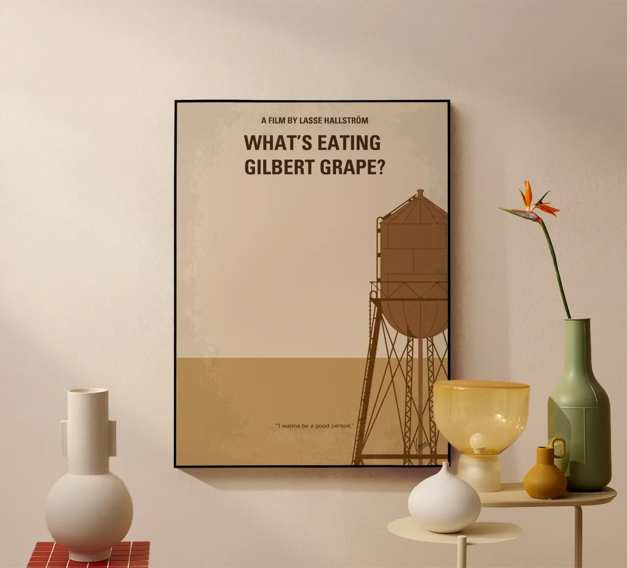 No795 My Whats Eating Gilbert Grape minimal movie poster plexiglass da Chungkong