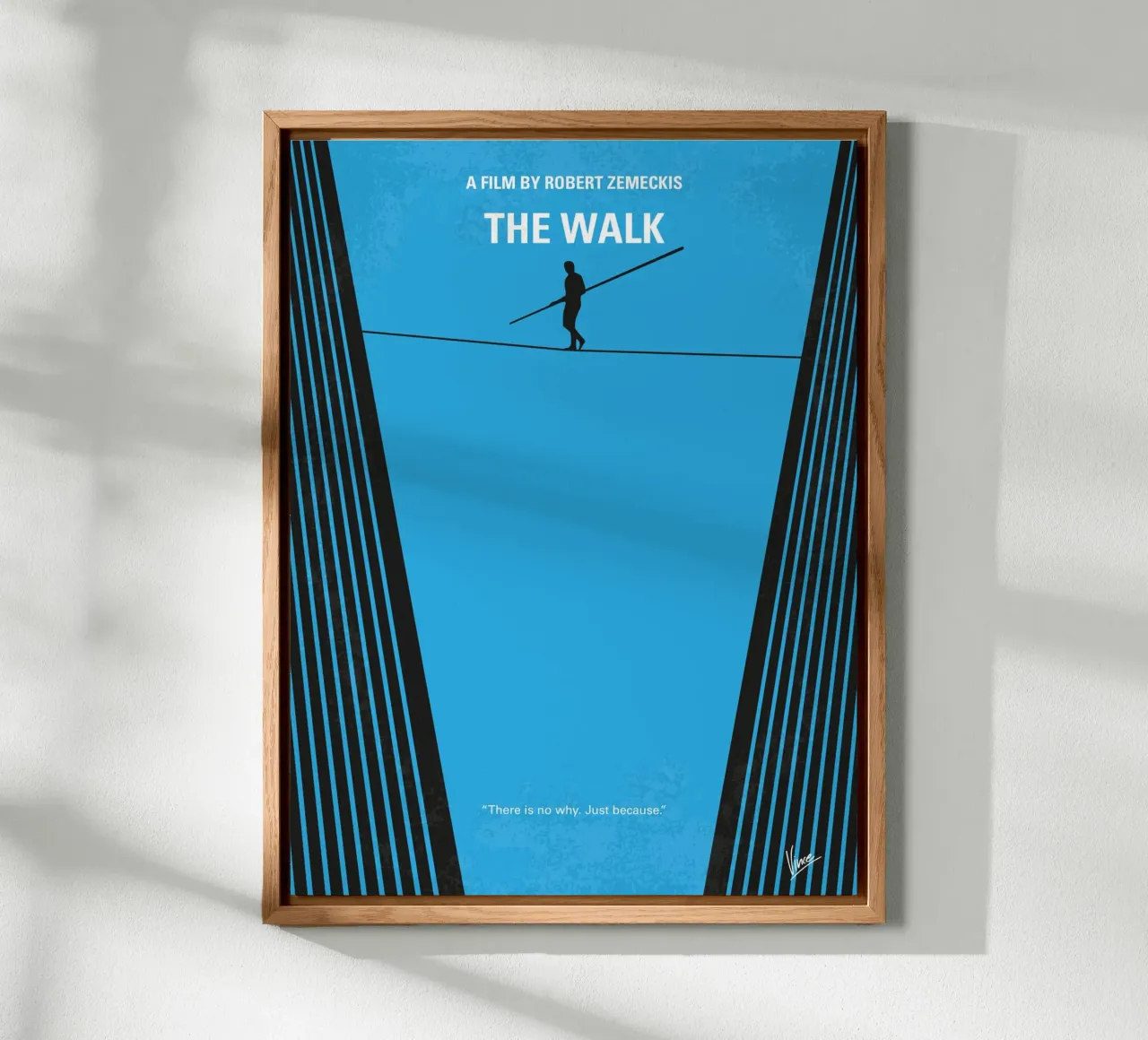 No796 My The Walk minimal movie poster alluminio dibond da Chungkong