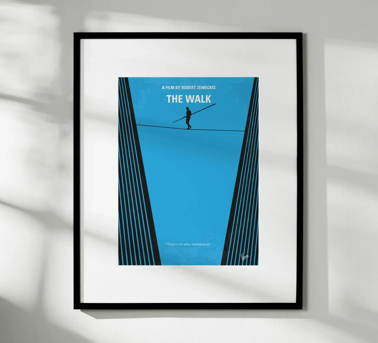 No796 My The Walk minimal movie poster poster con telaio in legno da Chungkong
