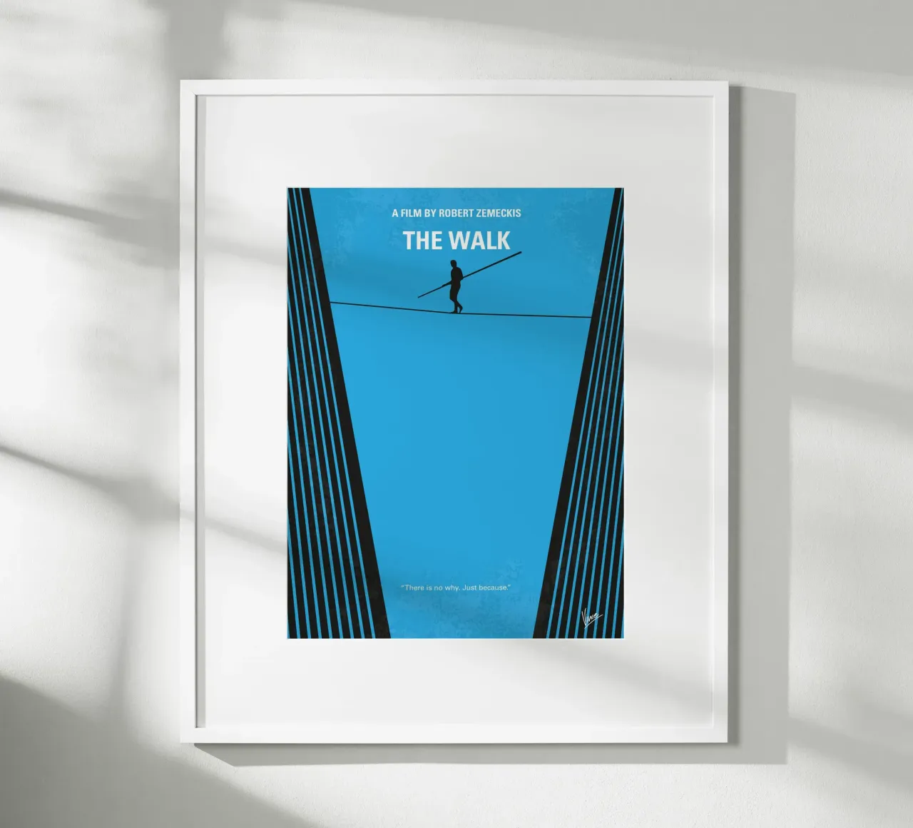 No796 My The Walk minimal movie poster poster con telaio in legno da Chungkong