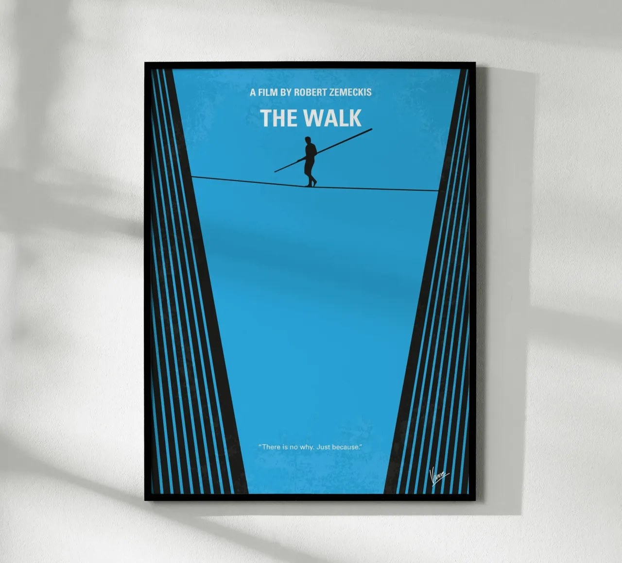 No796 My The Walk minimal movie poster poster con telaio in legno da Chungkong