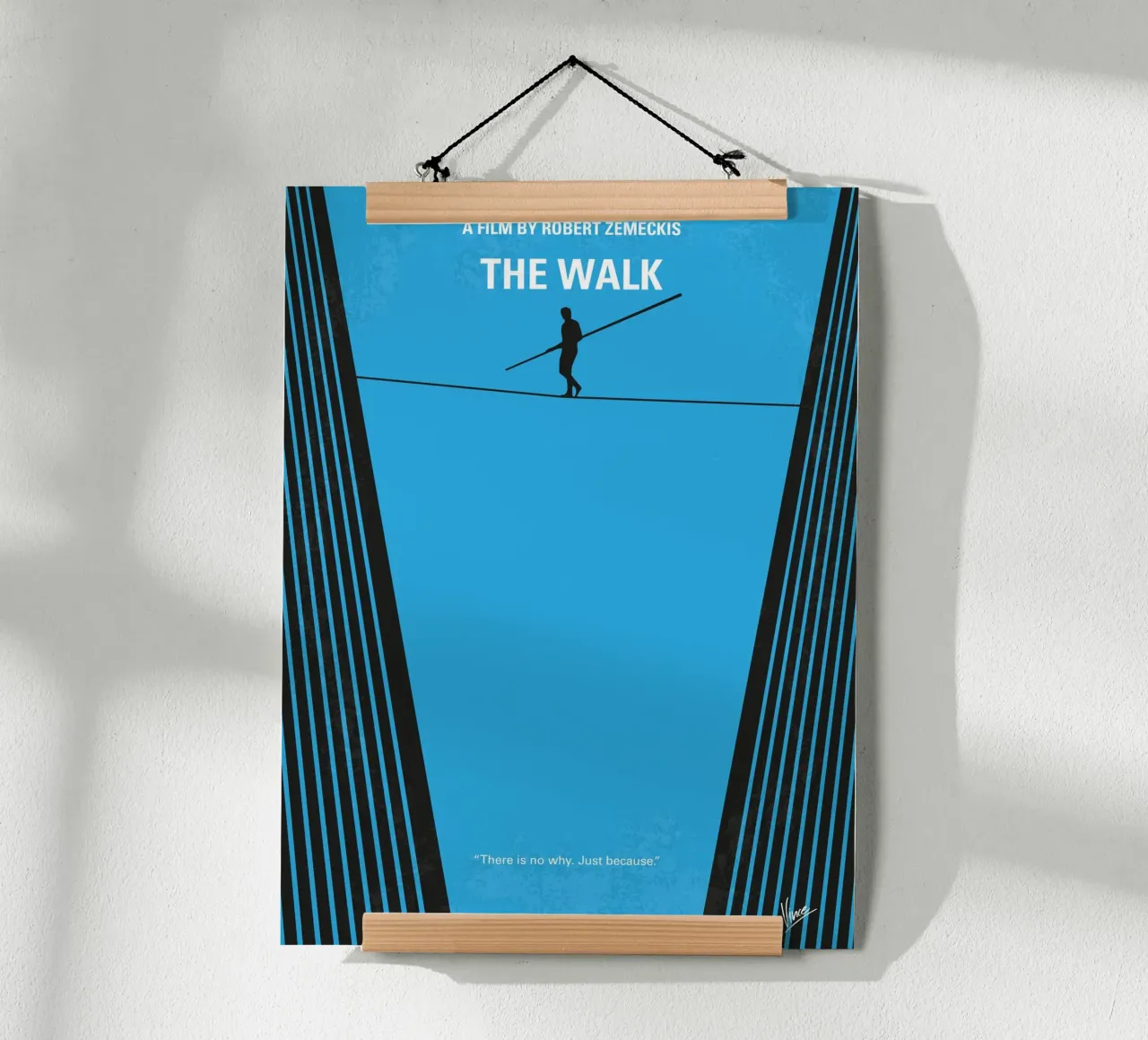 No796 My The Walk minimal movie poster poster con telaio in legno da Chungkong
