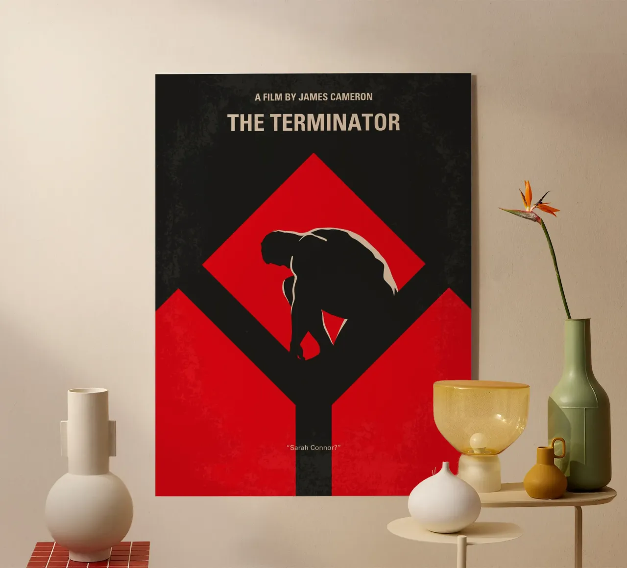 No802-1 My The Terminator 1 minimal movie poster plexiglass da Chungkong