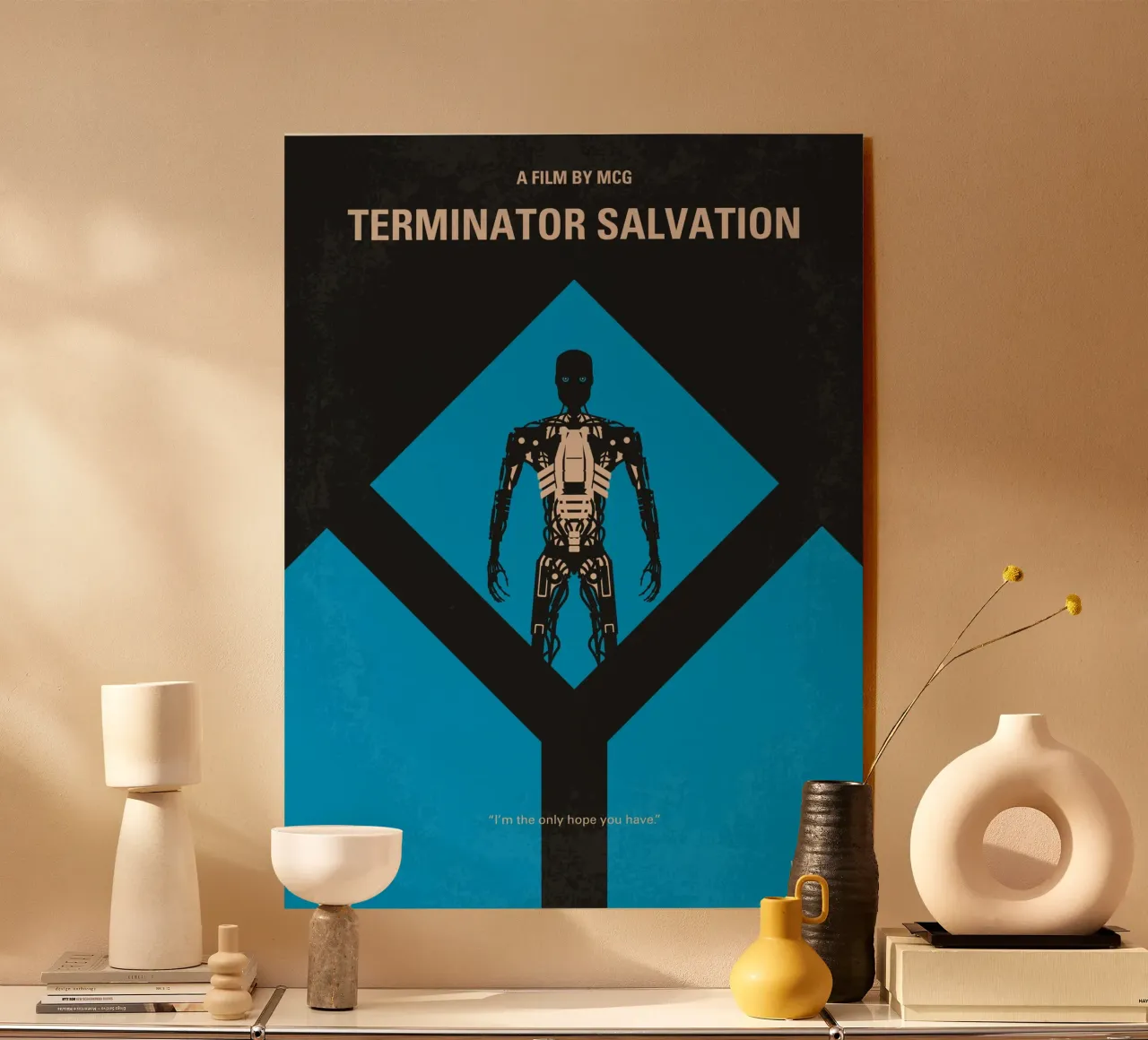 No802-4 My The Terminator 4 minimal movie poster plexiglass da Chungkong