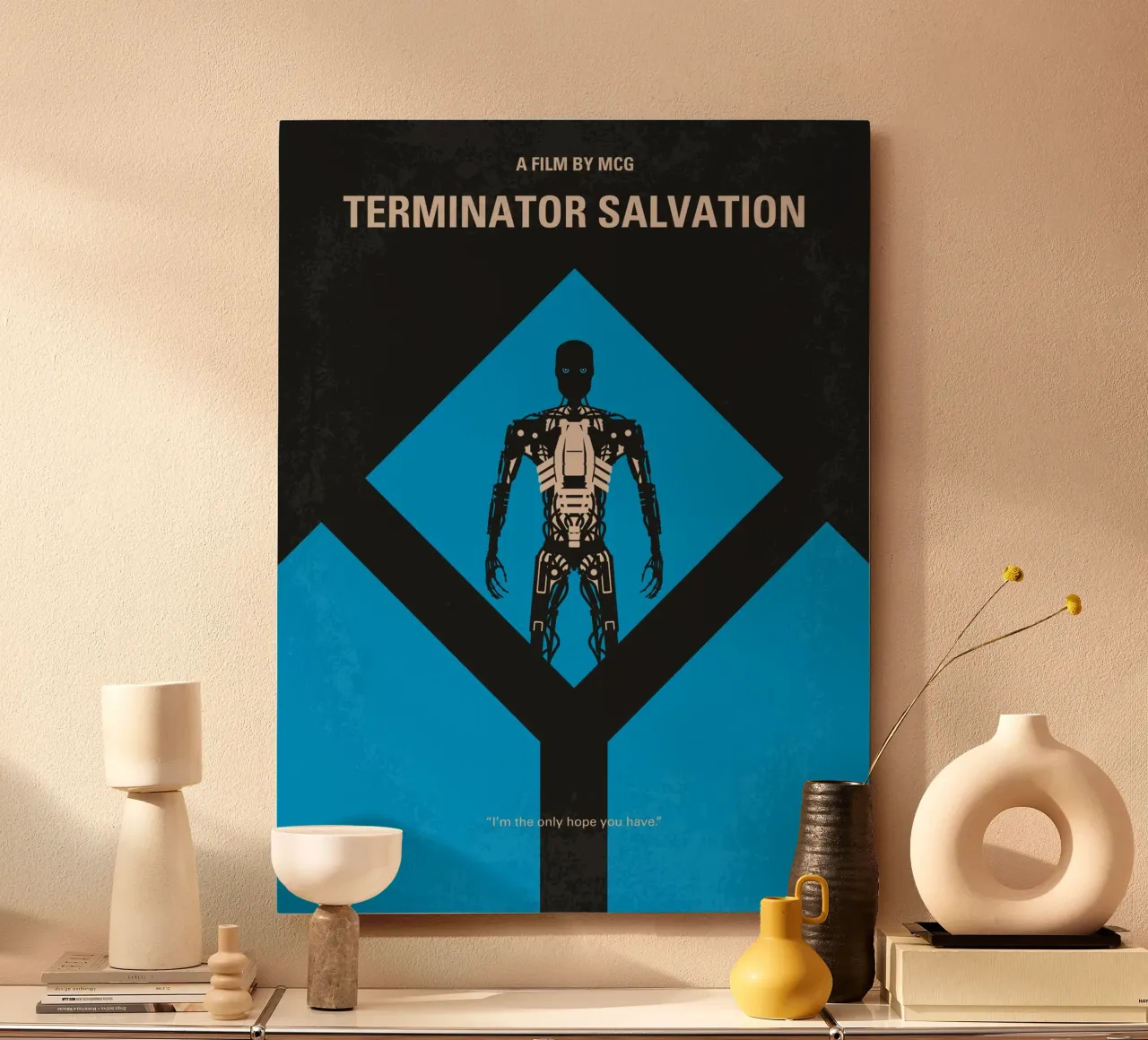 No802-4 My The Terminator 4 minimal movie poster alluminio dibond da Chungkong