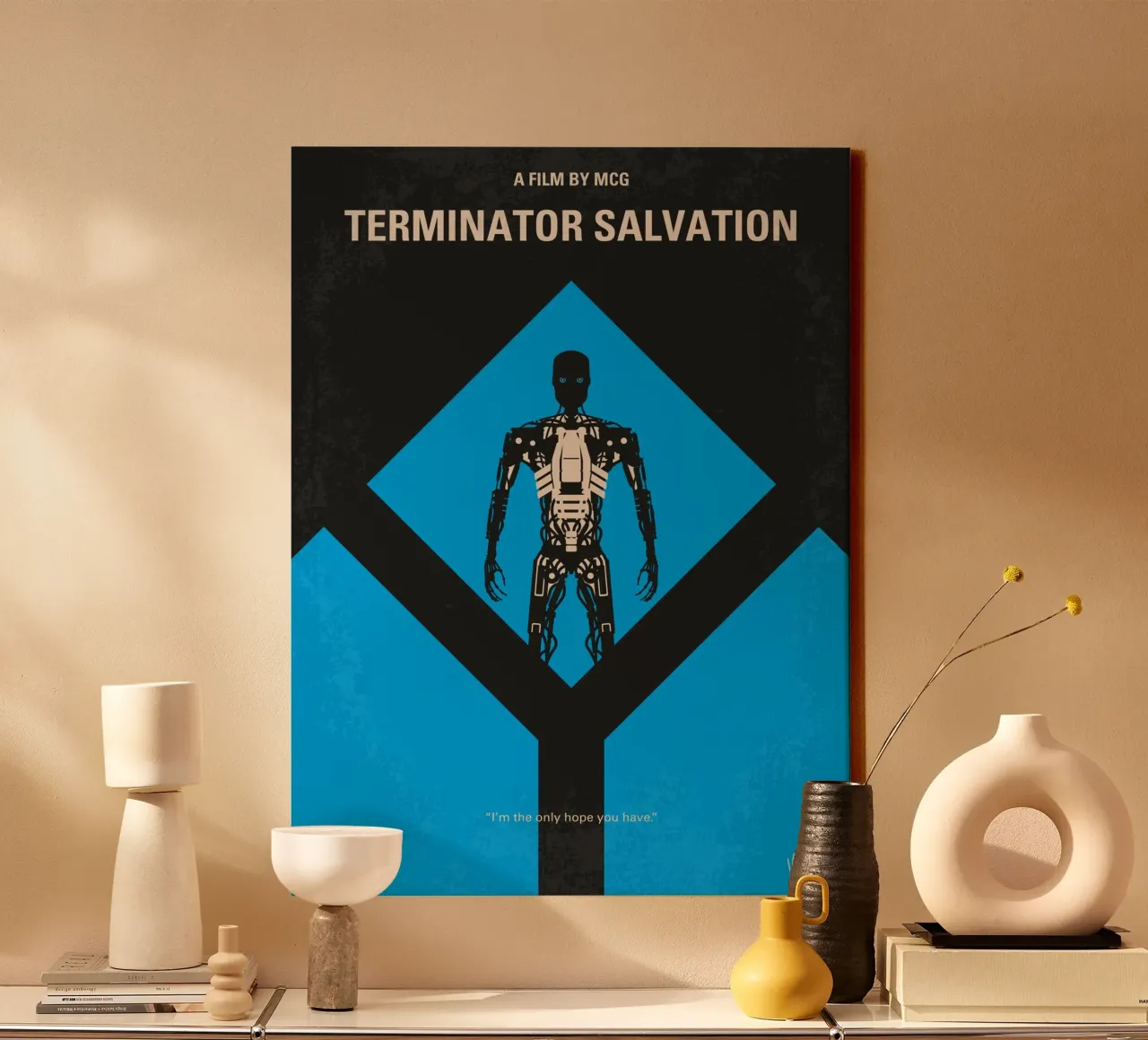 No802-4 My The Terminator 4 minimal movie poster tela da Chungkong