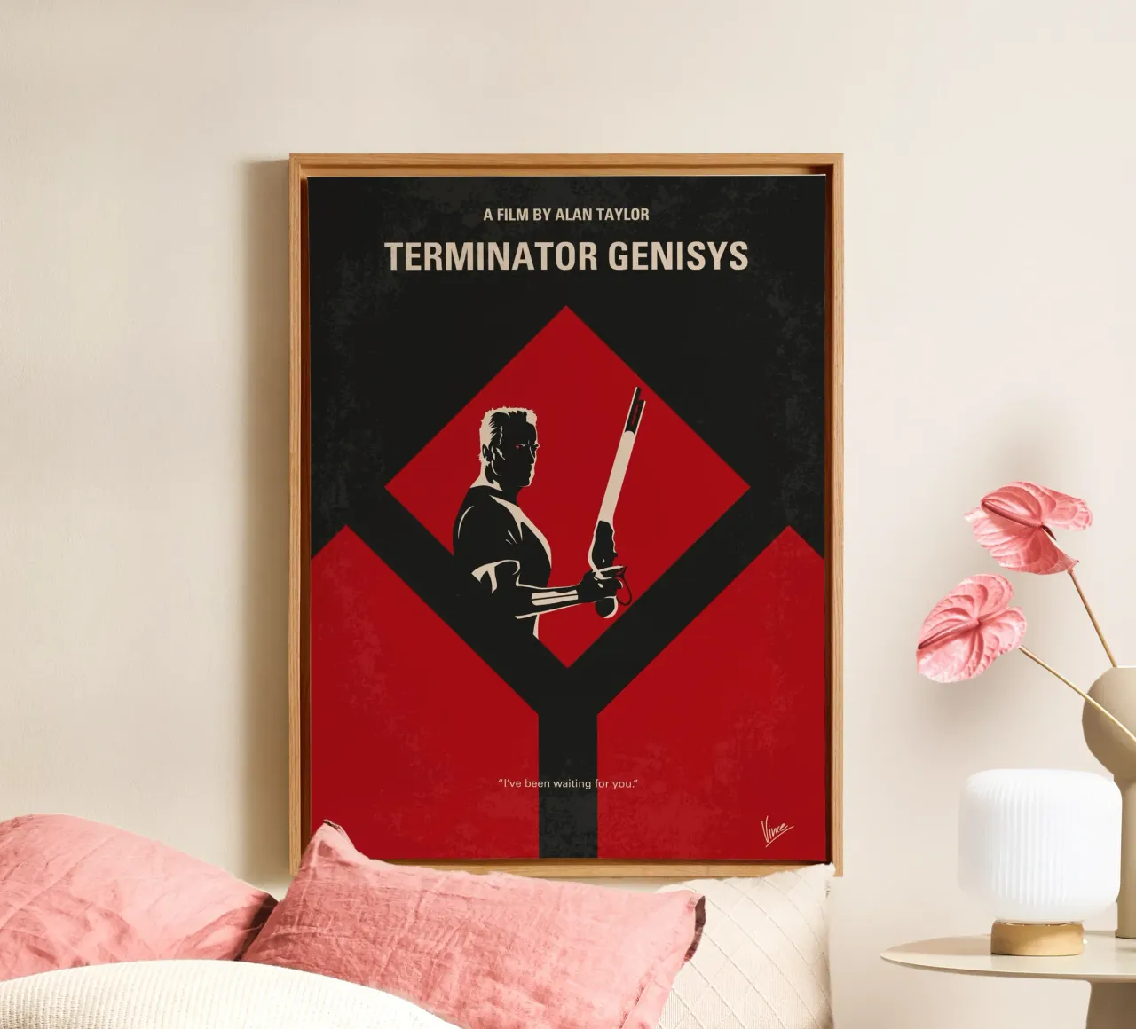 No802-5 My The Terminator 5 minimal movie poster canvas van Chungkong