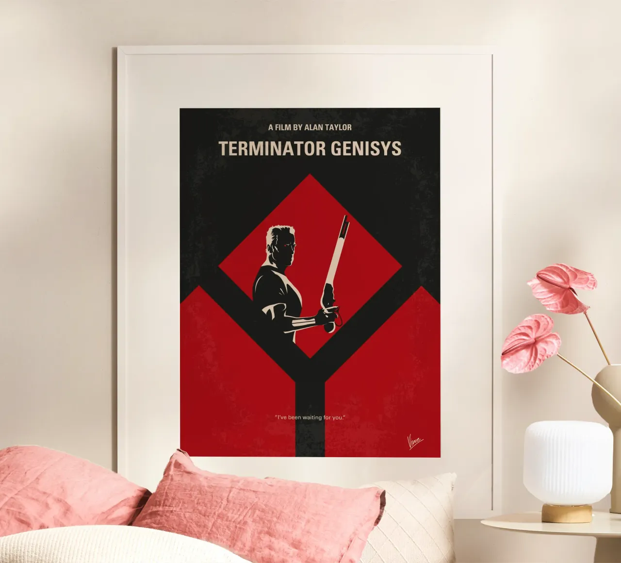 No802-5 My The Terminator 5 minimal movie poster carta hahnemühle da Chungkong