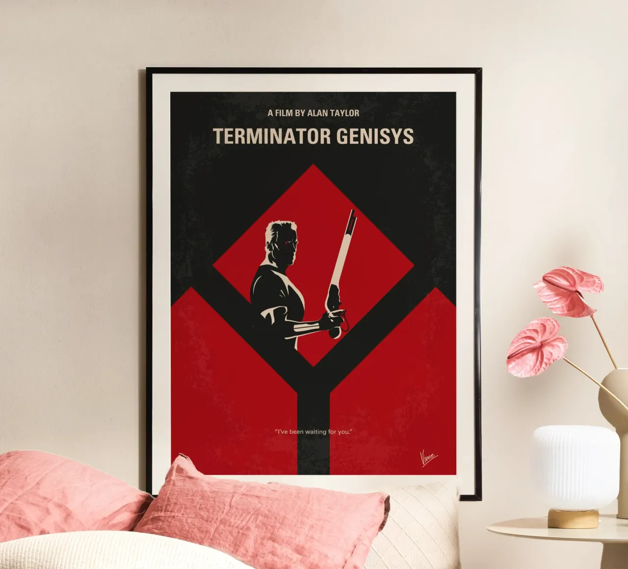 No802-5 My The Terminator 5 minimal movie poster carta hahnemühle da Chungkong
