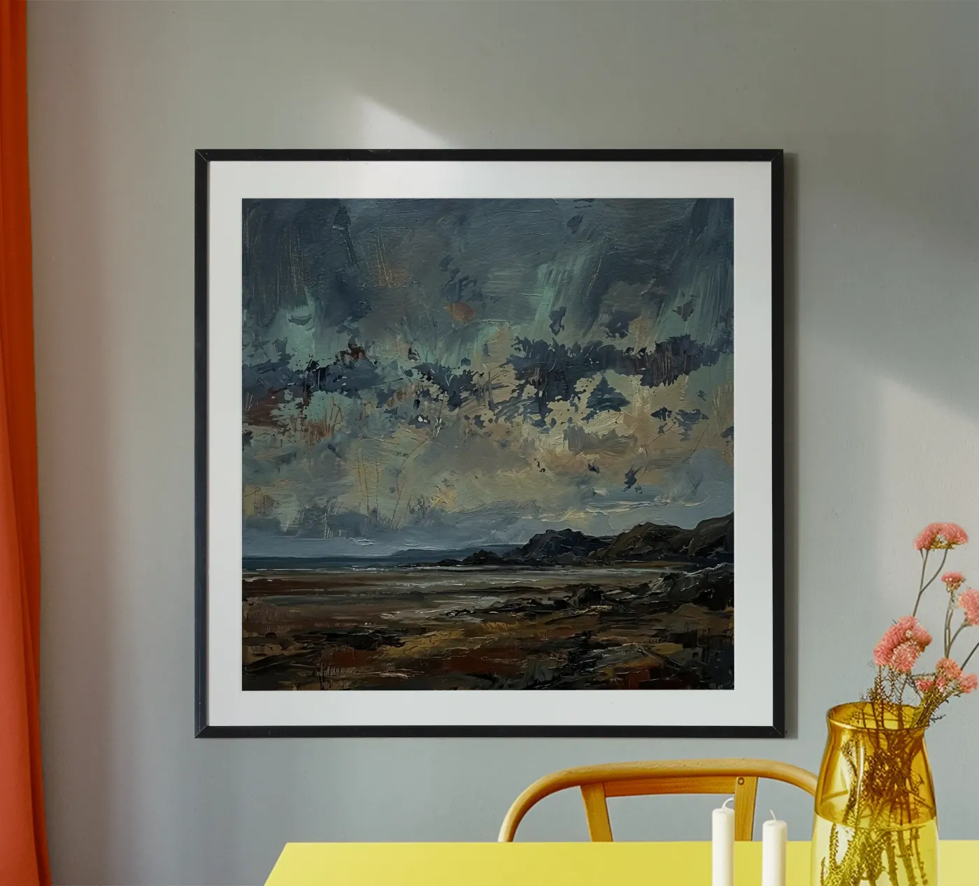 Brooding Teal Expanse poster by Moonless Aurora