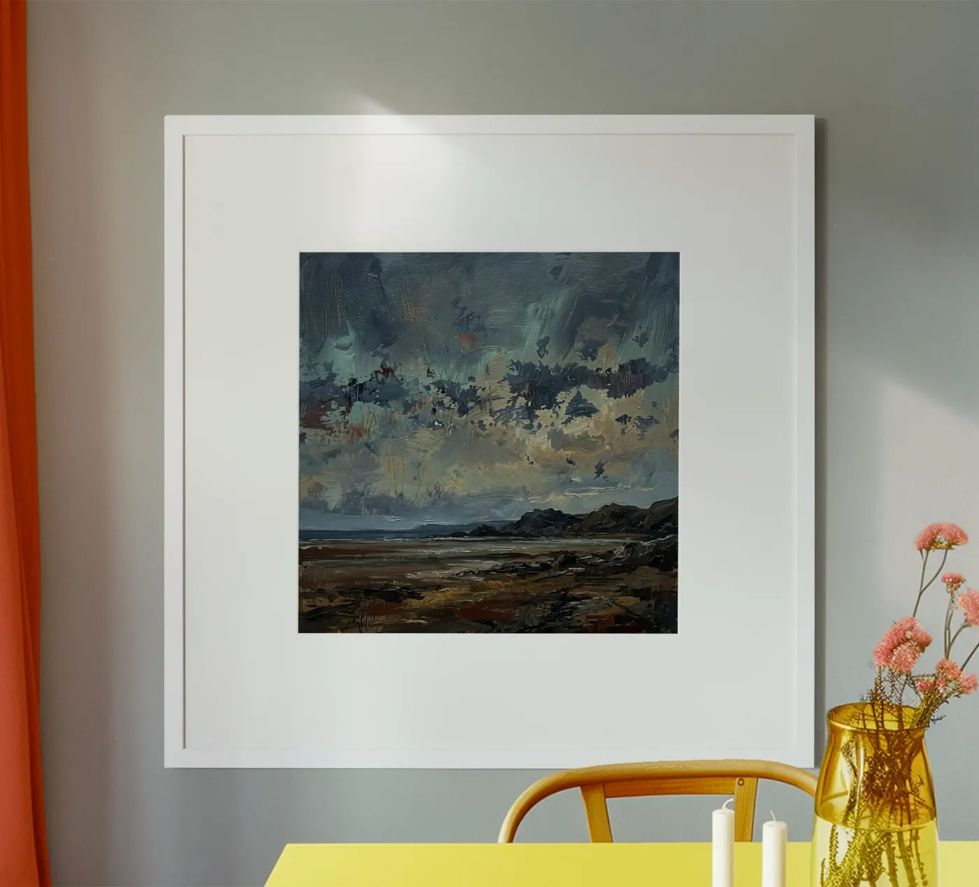 Brooding Teal Expanse poster by Moonless Aurora