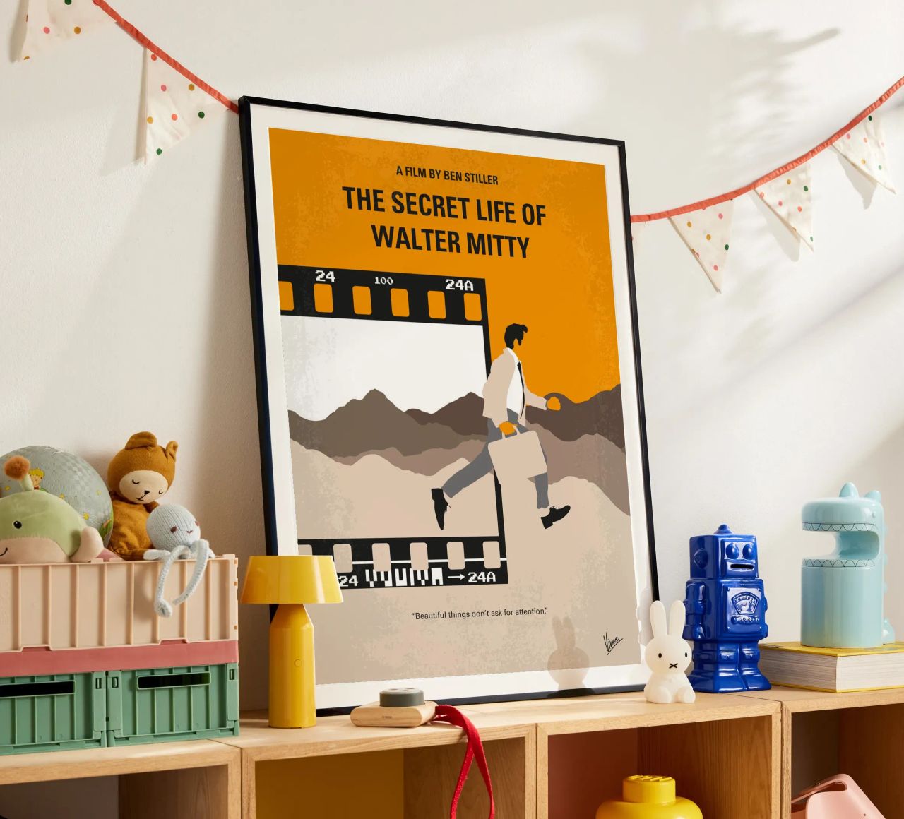 No806 My The Secret Life of Walter Mitty minimal movie poste poster da Chungkong