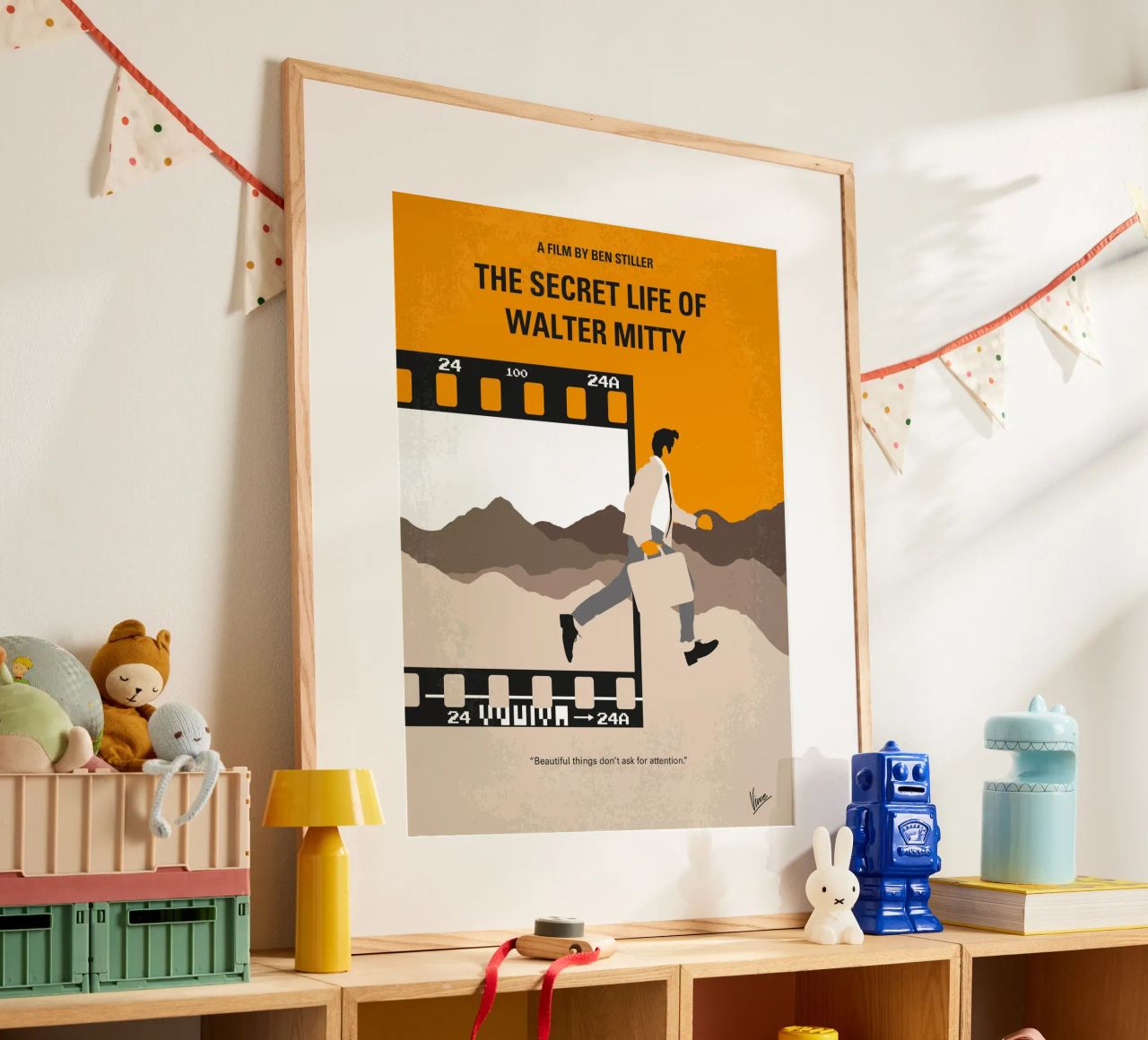 No806 My The Secret Life of Walter Mitty minimal movie poste poster da Chungkong