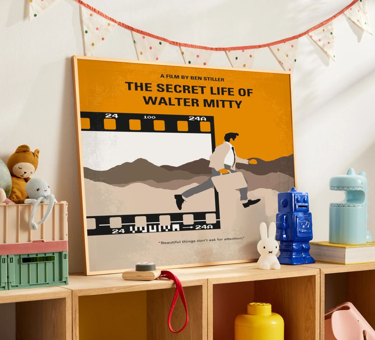 No806 My The Secret Life of Walter Mitty minimal movie poste poster da Chungkong