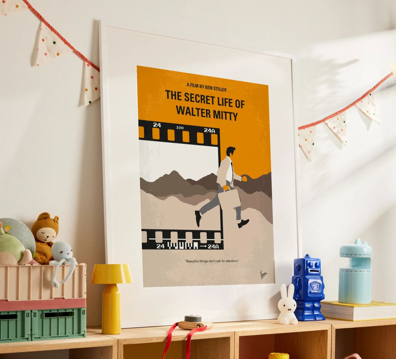 No806 My The Secret Life of Walter Mitty minimal movie poste poster da Chungkong