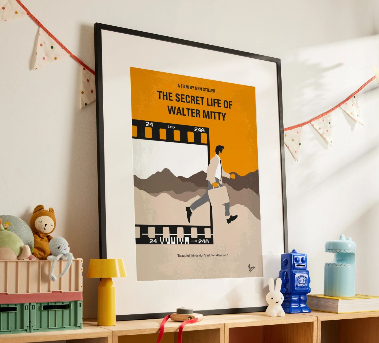 No806 My The Secret Life of Walter Mitty minimal movie poste poster da Chungkong