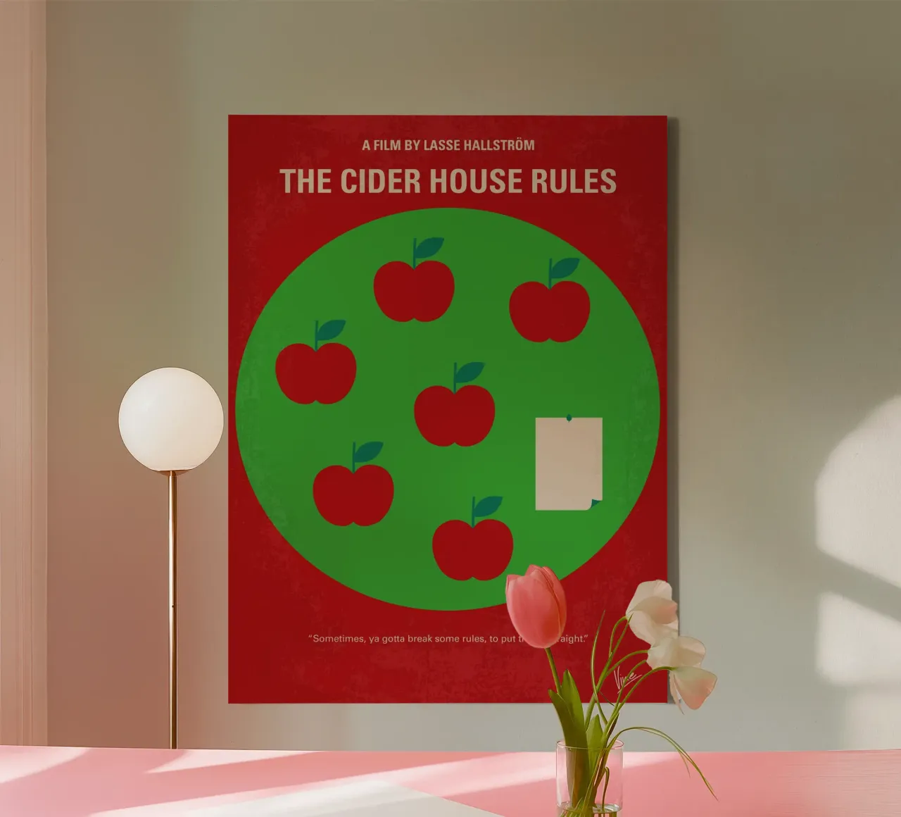 No807 My The Cider House rules minimal movie poster canvas van Chungkong