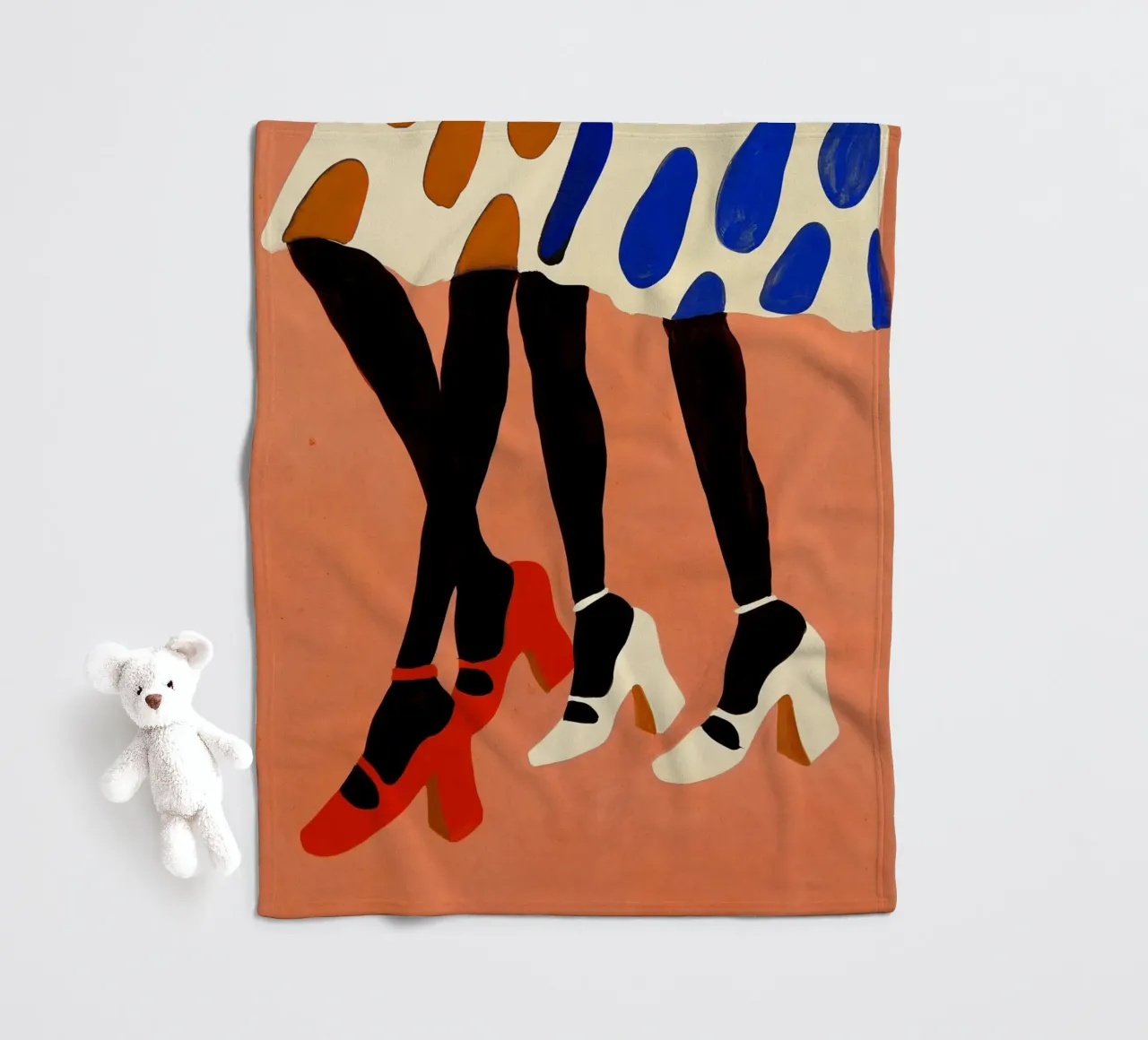 Shopping Day fleece blanket by treechild