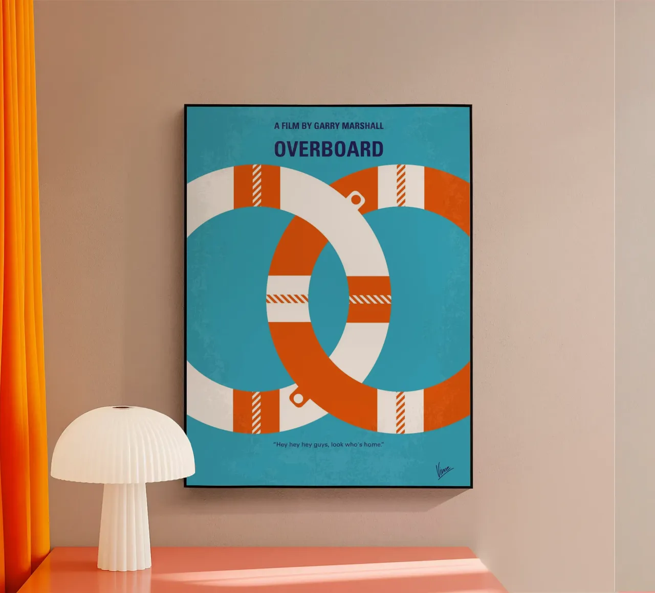 No815 My Overboard minimal movie poster plexiglass da Chungkong