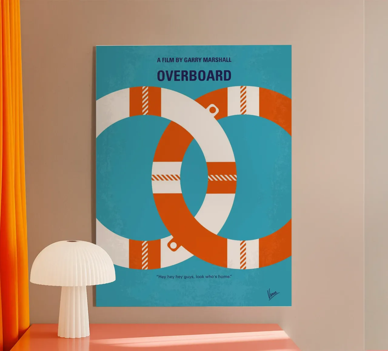 No815 My Overboard minimal movie poster plexiglass da Chungkong