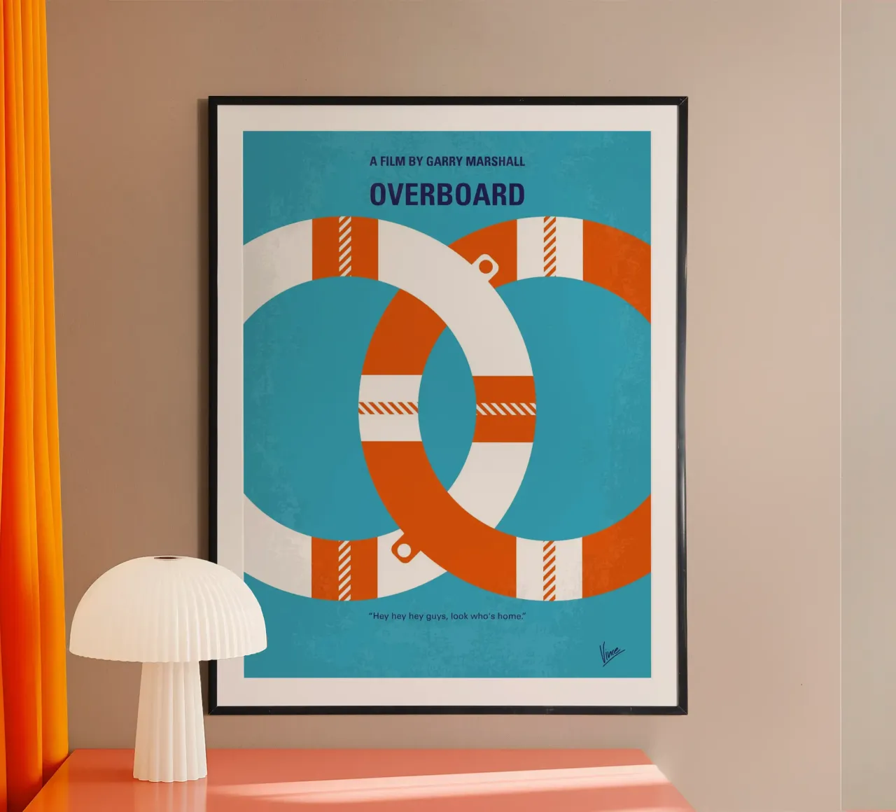 No815 My Overboard minimal movie poster carta hahnemühle da Chungkong
