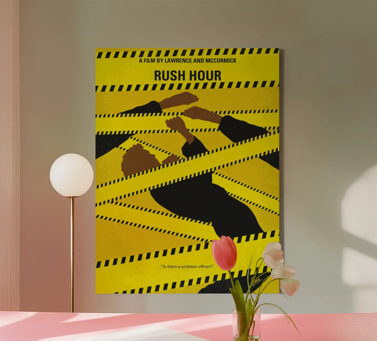 No816 My Rush Hour minimal movie poster tela con Cornice a cassetta da Chungkong