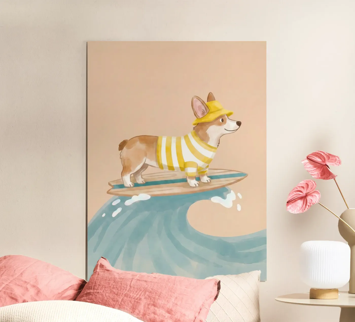Il Corgi che fa surf poster da SnoopyAnimals