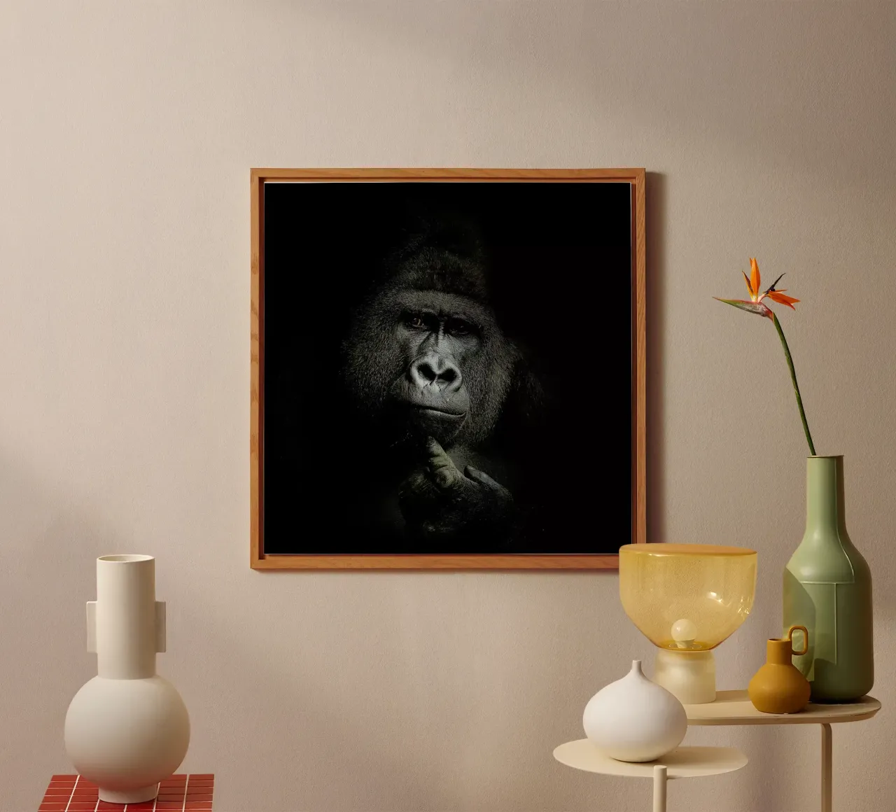 Ego Cogito, Ergo Sum - Antje Wenner - Braun alluminio dibond da Pictufy
