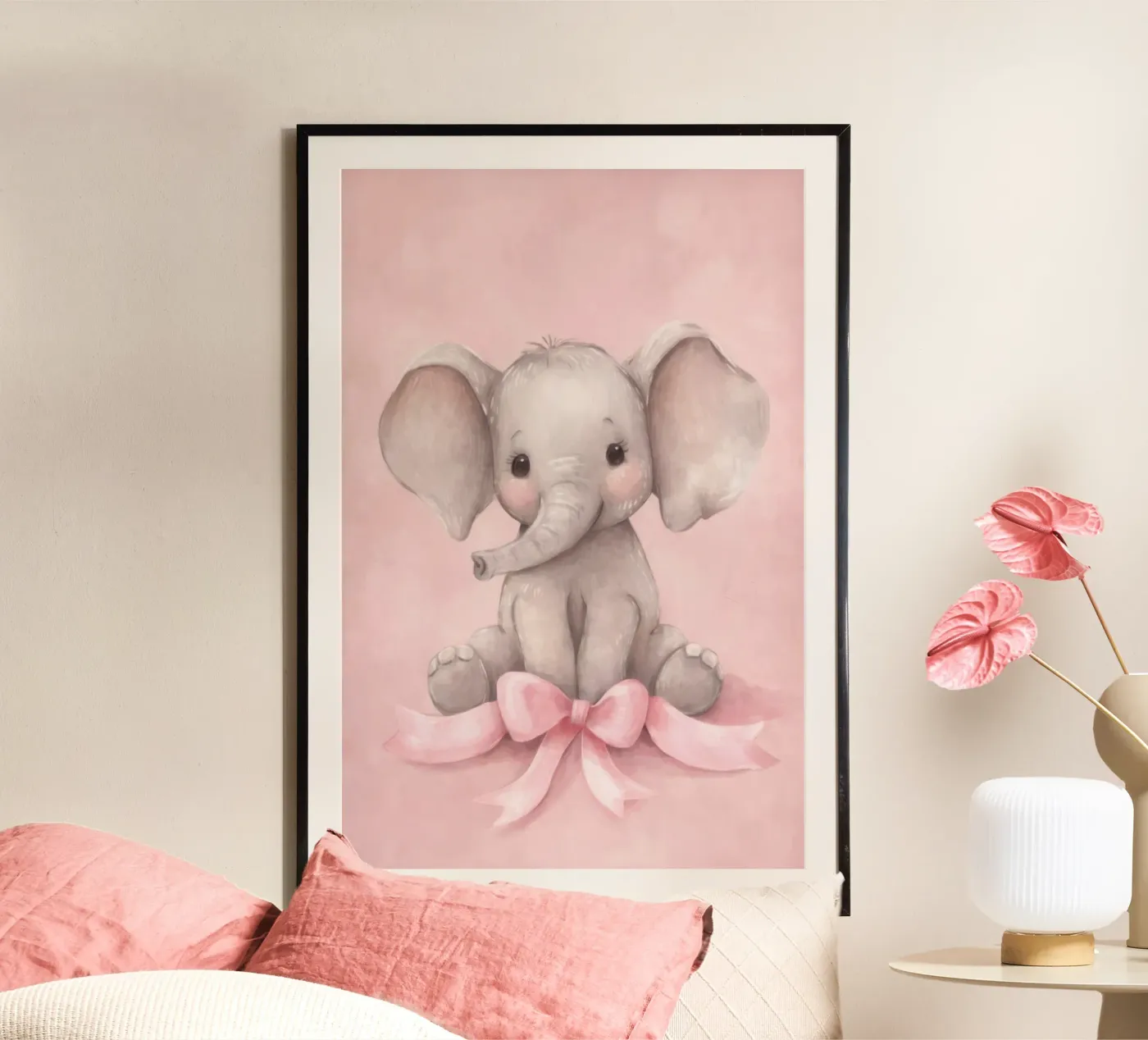 Cute Elephant poster by Emiliarts