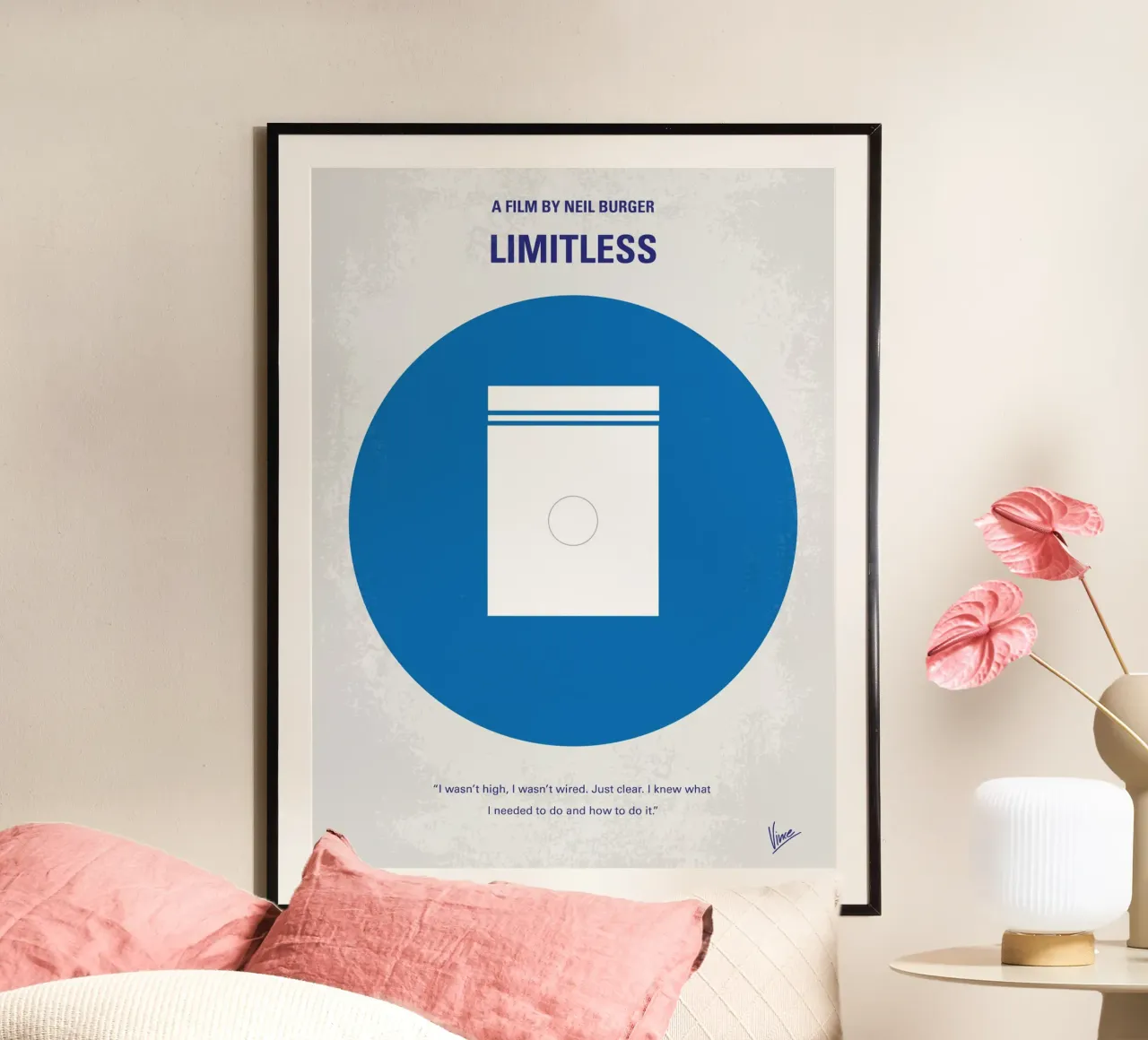 No828 My Limitless minimal movie poster carta hahnemühle da Chungkong
