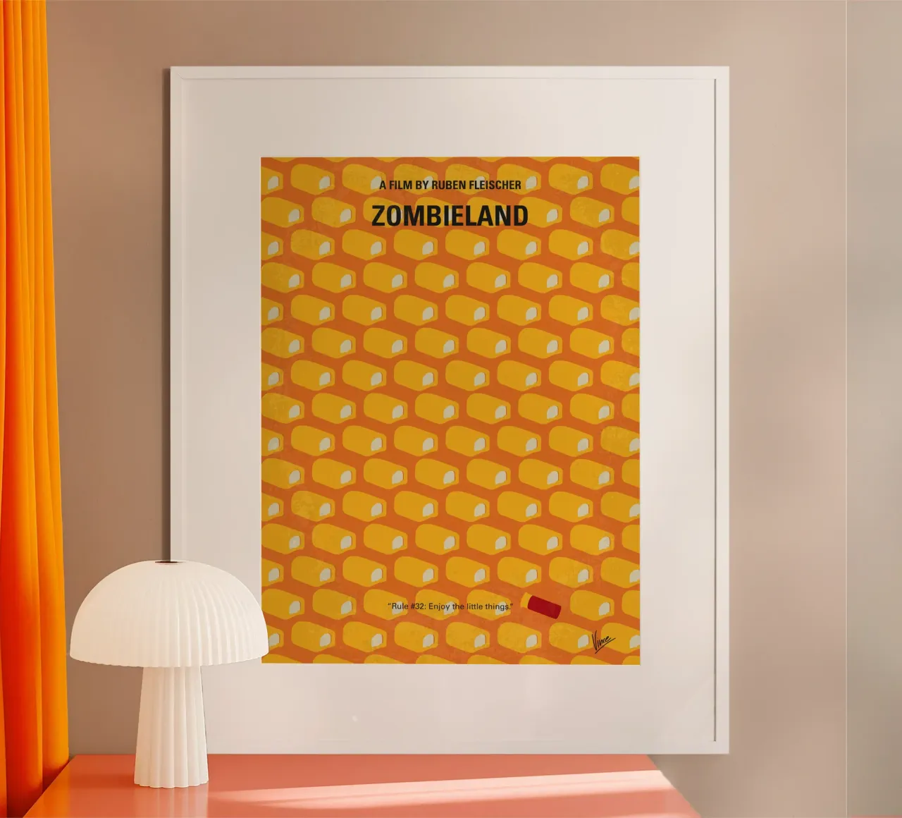 No829 My Zombieland minimal movie poster poster da Chungkong