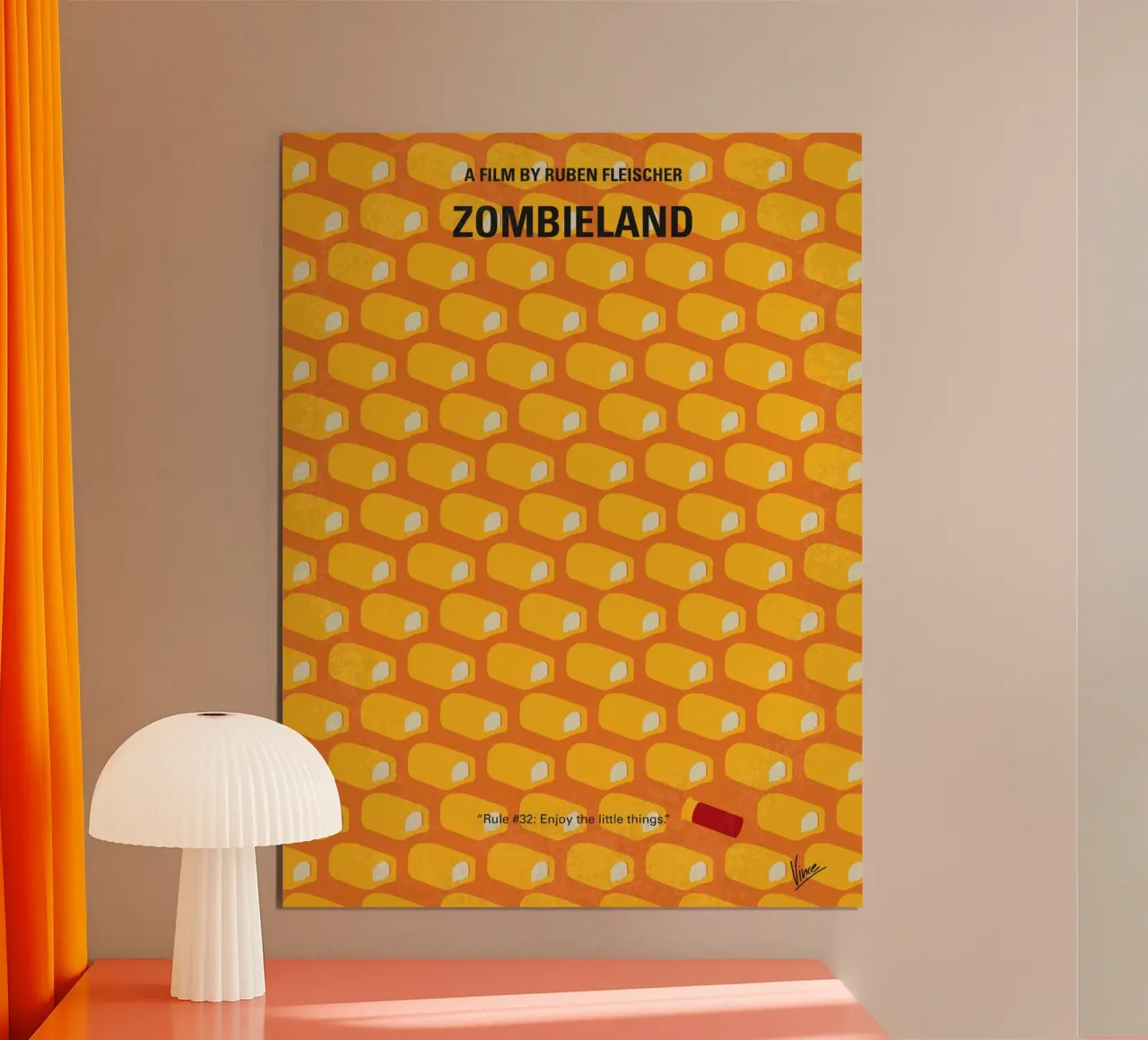 No829 My Zombieland minimal movie poster poster da Chungkong