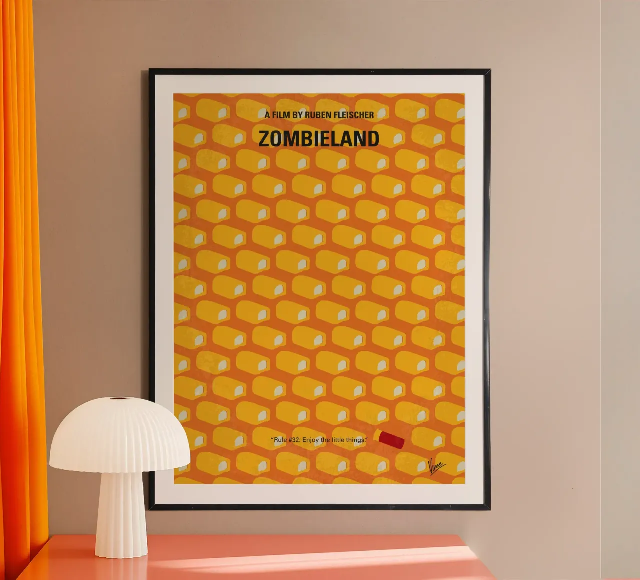 No829 My Zombieland minimal movie poster poster da Chungkong