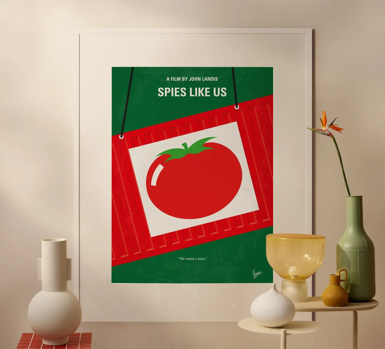 No831 My Spies Like Us minimal movie poster carta hahnemühle da Chungkong