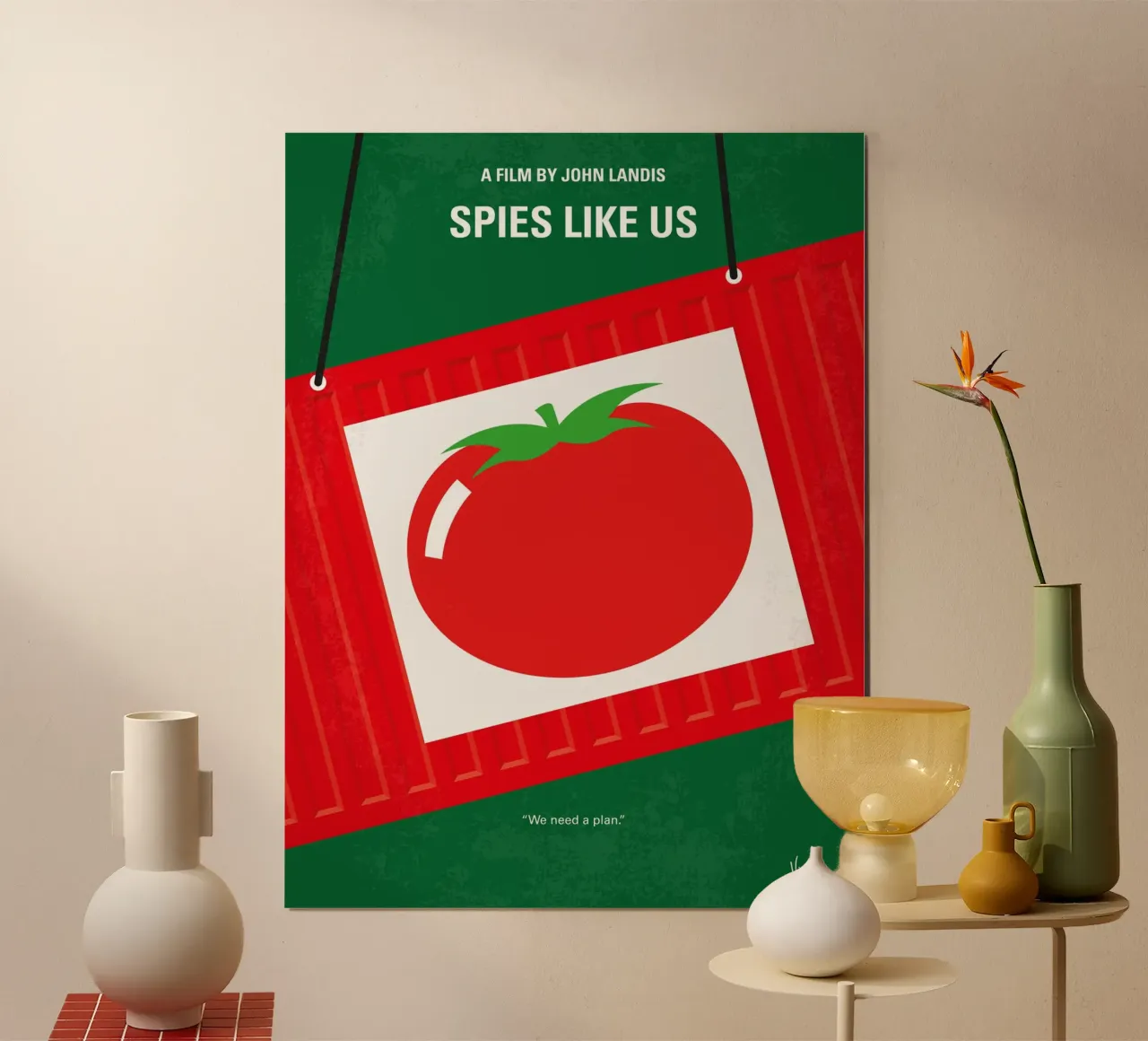 No831 My Spies Like Us minimal movie poster carta hahnemühle da Chungkong