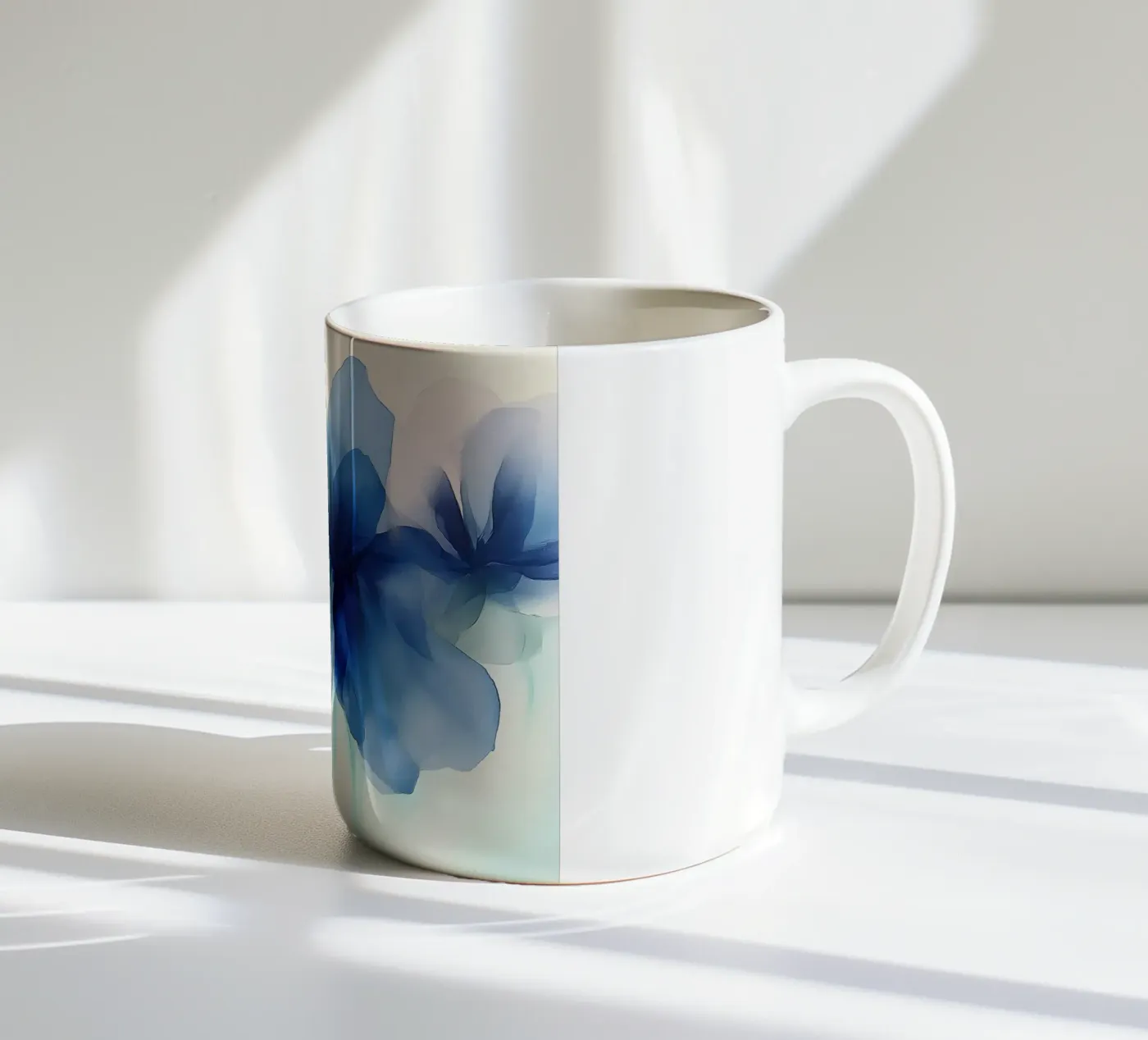 Translucent Blossoms ceramic mug by Hazia