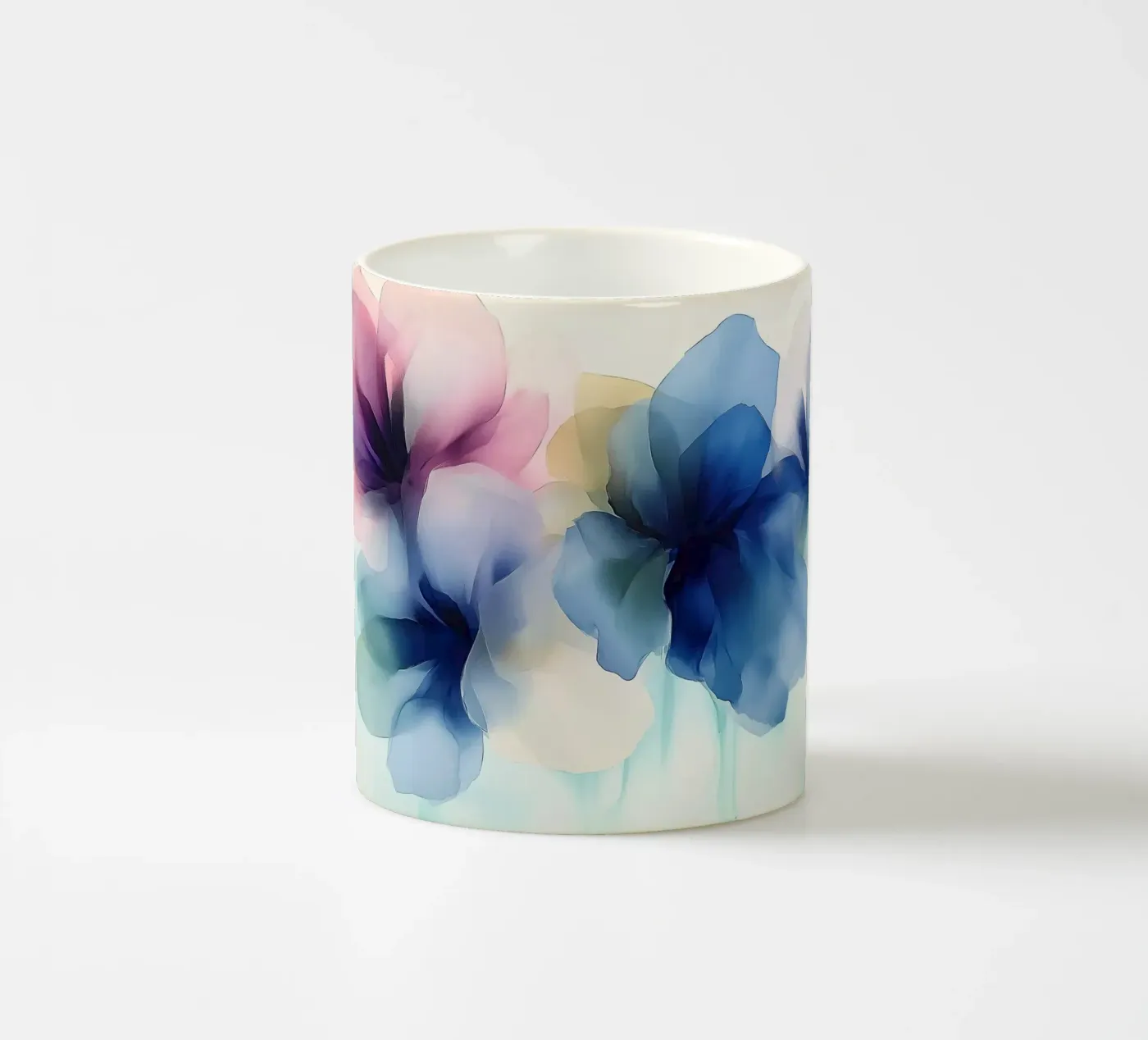 Translucent Blossoms ceramic mug by Hazia
