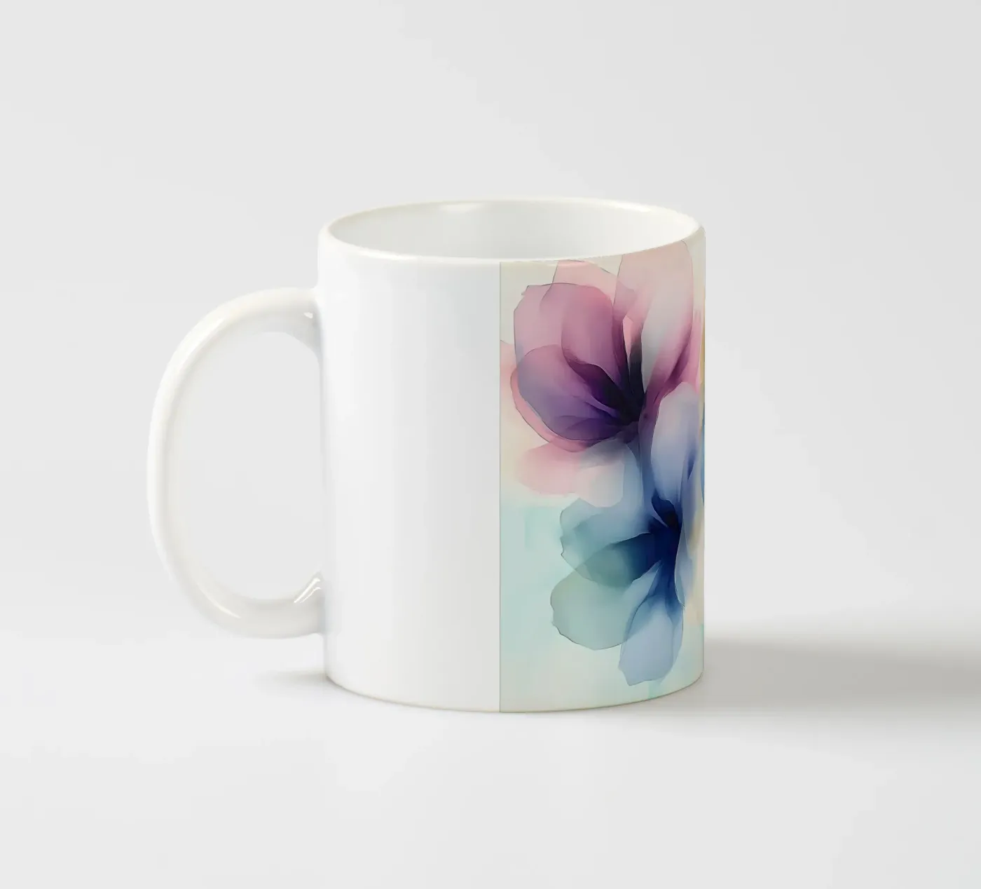 Translucent Blossoms ceramic mug by Hazia