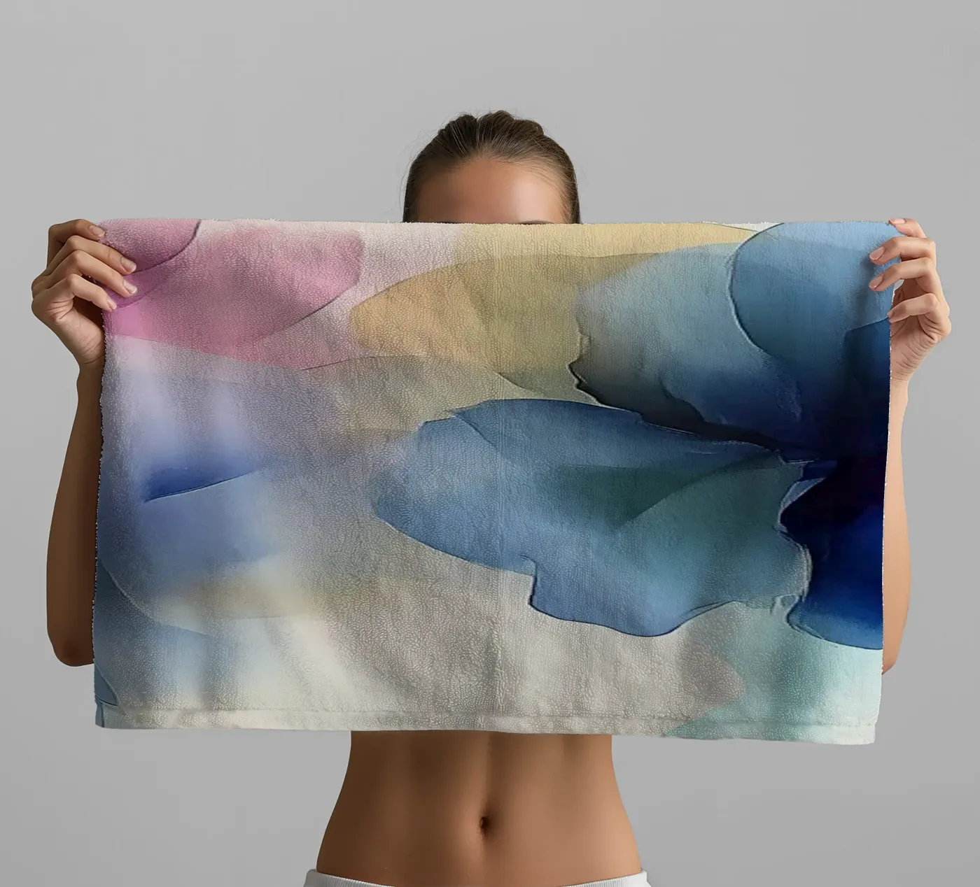 Translucent Blossoms towel by Hazia
