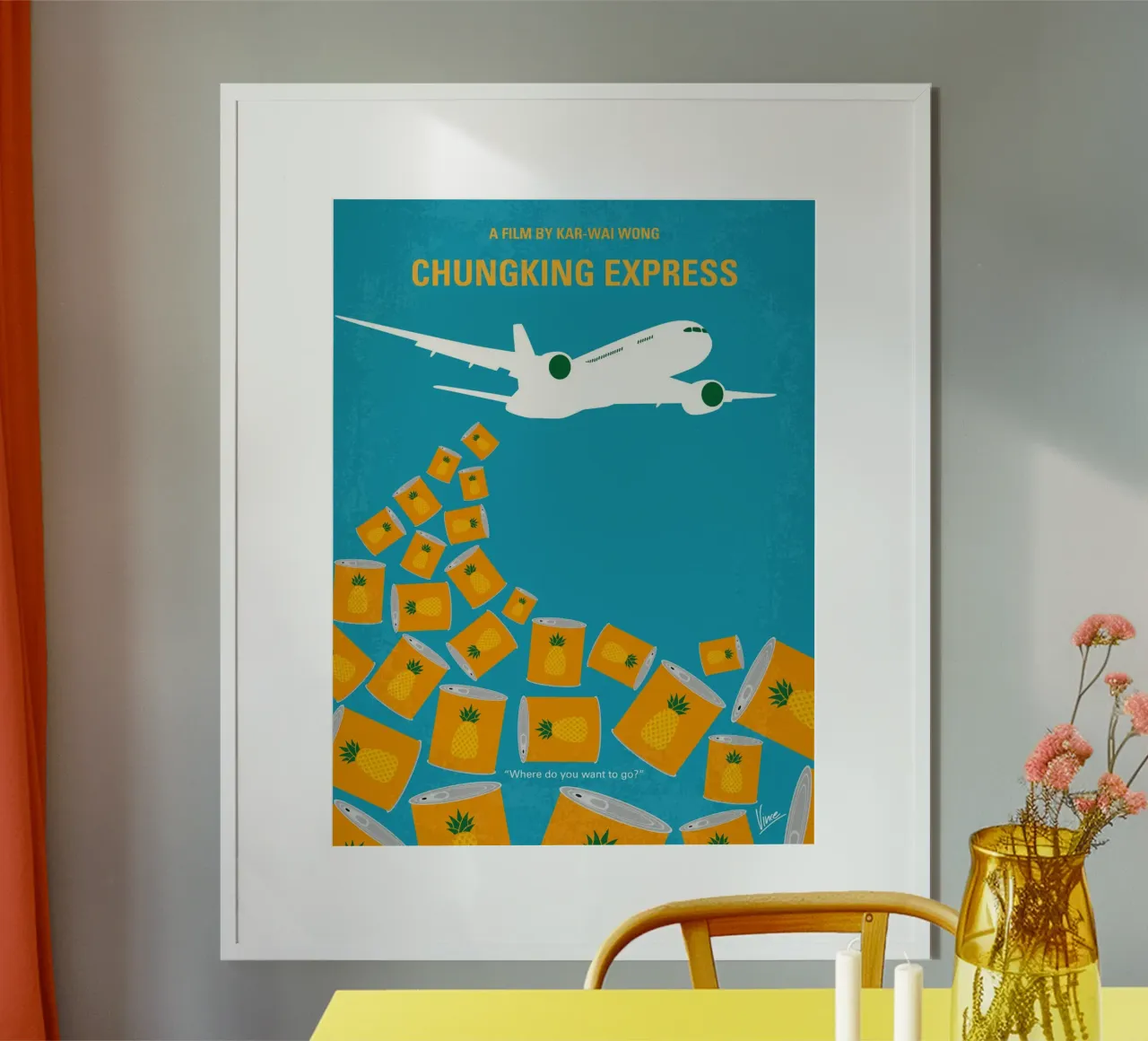 No835 My Chungking Express minimal movie poster poster da Chungkong