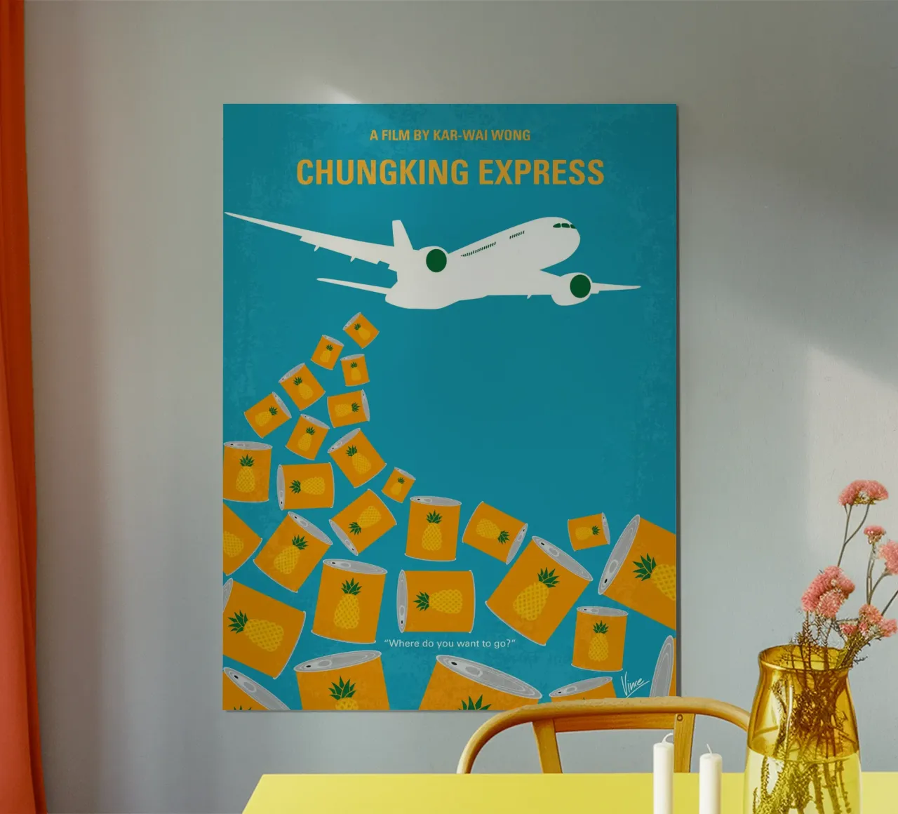 No835 My Chungking Express minimal movie poster poster da Chungkong