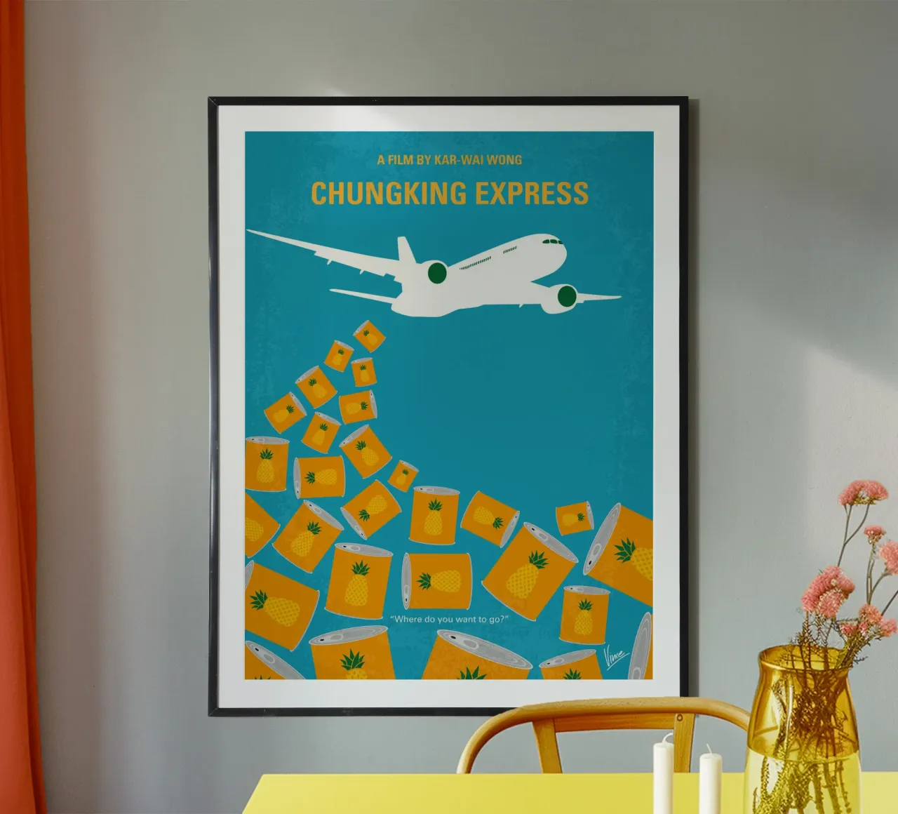 No835 My Chungking Express minimal movie poster poster da Chungkong