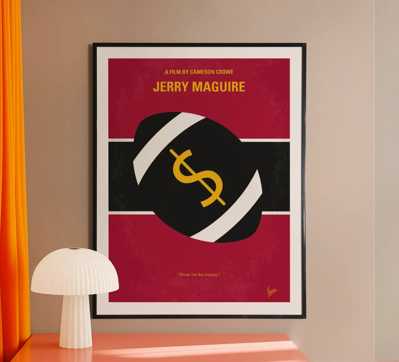 No838 My Jerry Maguire minimal movie poster carta hahnemühle da Chungkong
