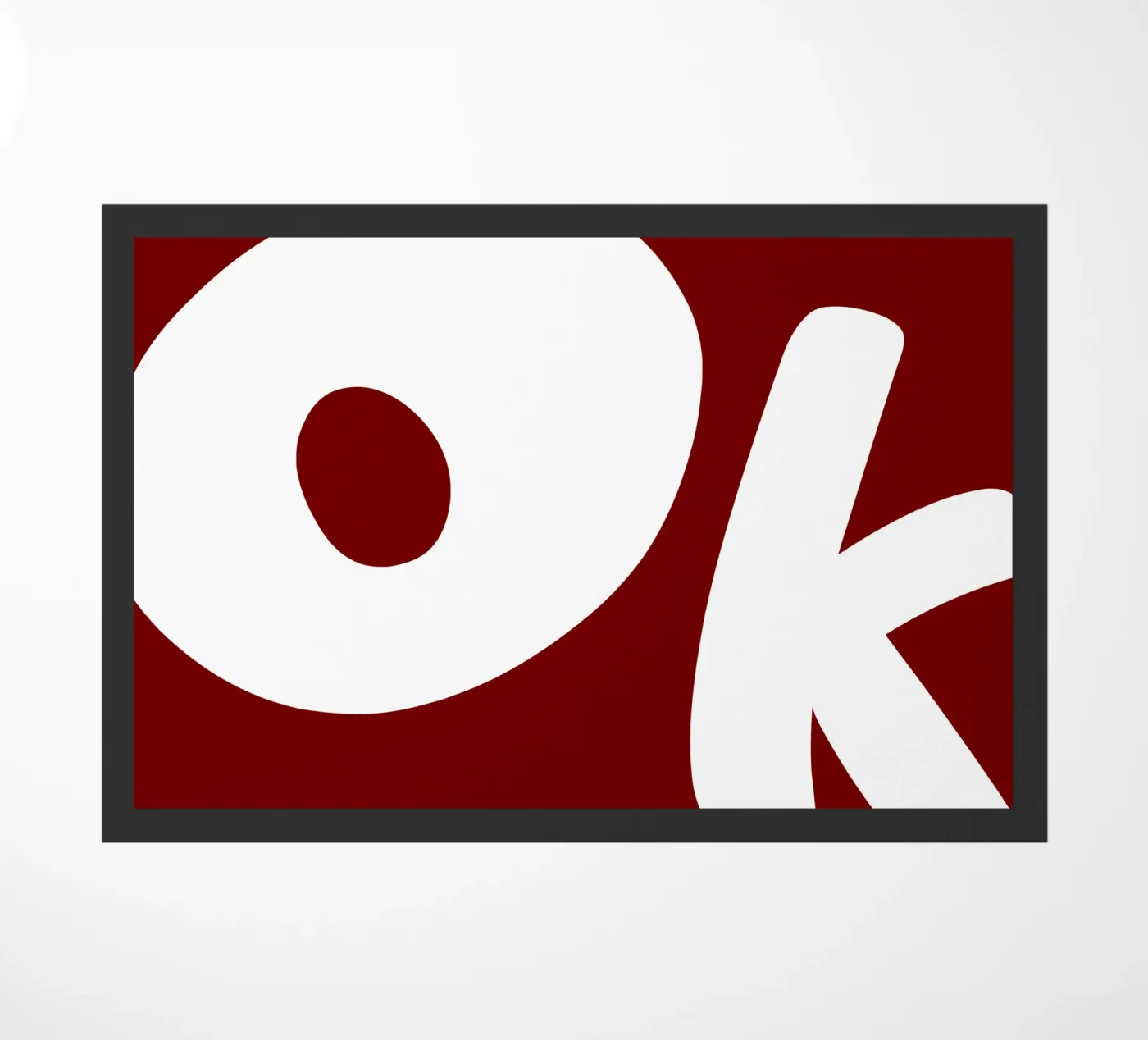 ok. Fußmatte von Pillips Studio