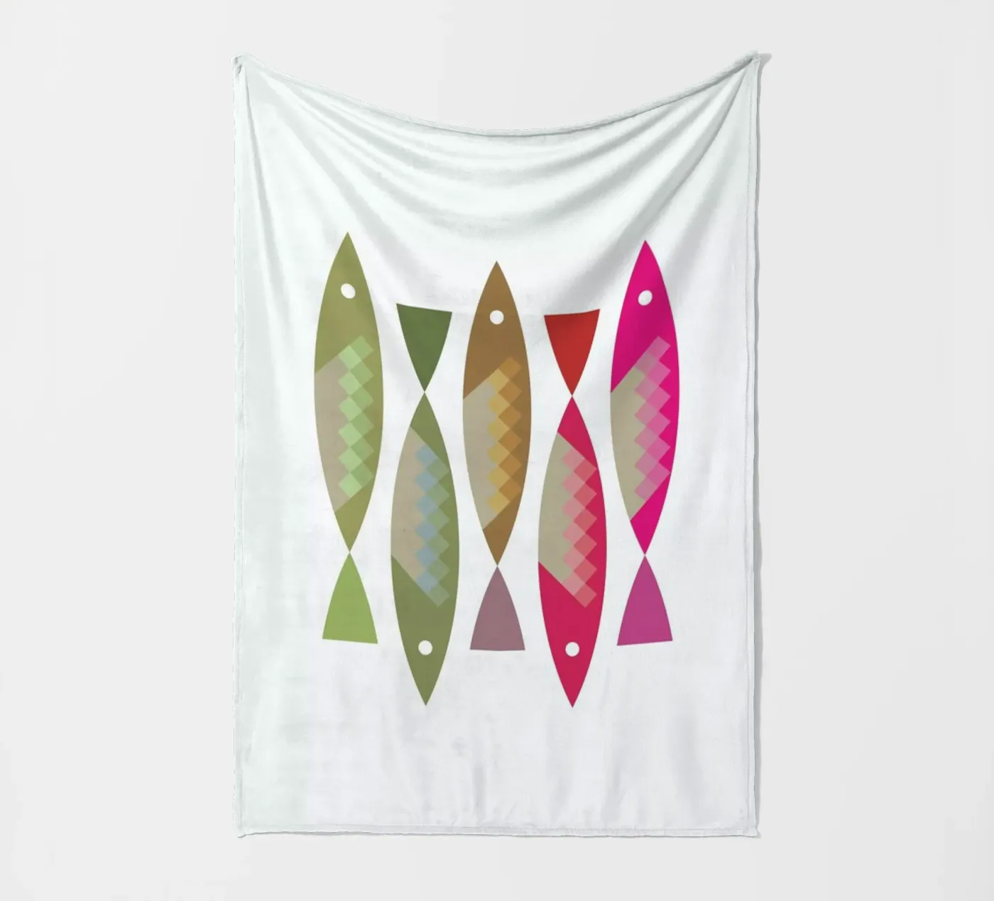 Fish 2 fleecedeken van Visual Philosophy