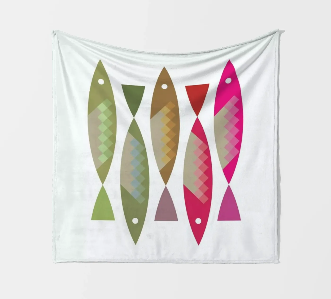Fish 2 Fleecedecke von Visual Philosophy