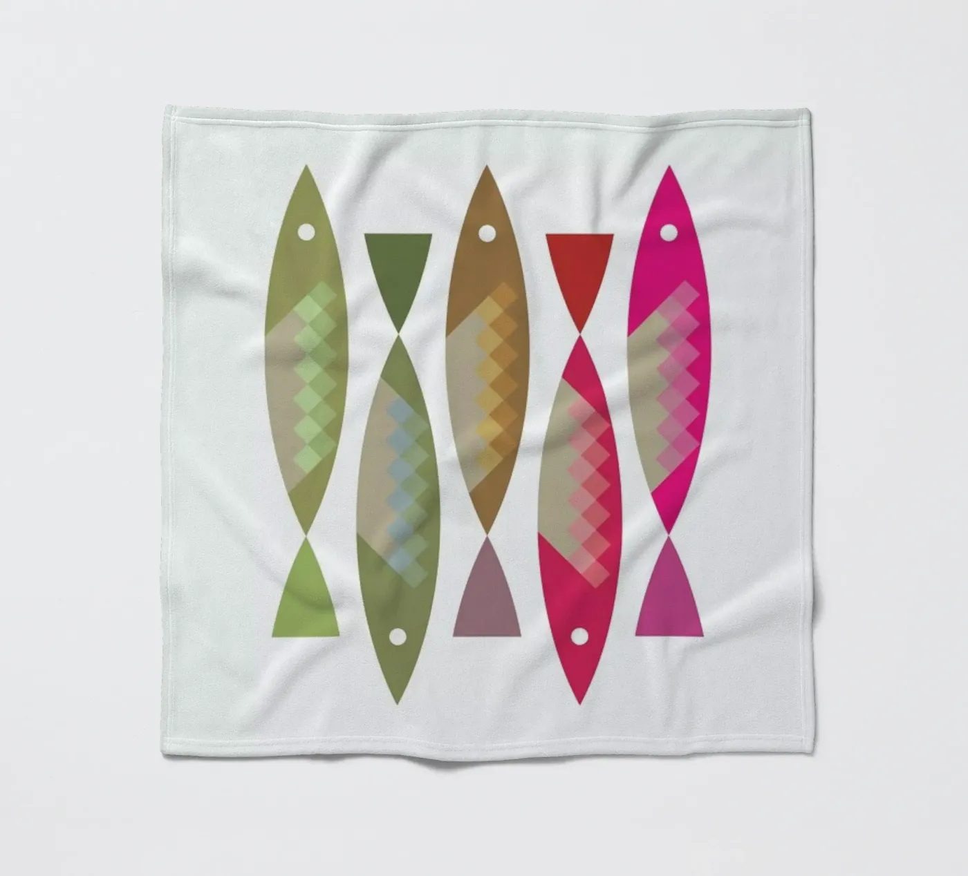 Fish 2 Fleecedecke von Visual Philosophy