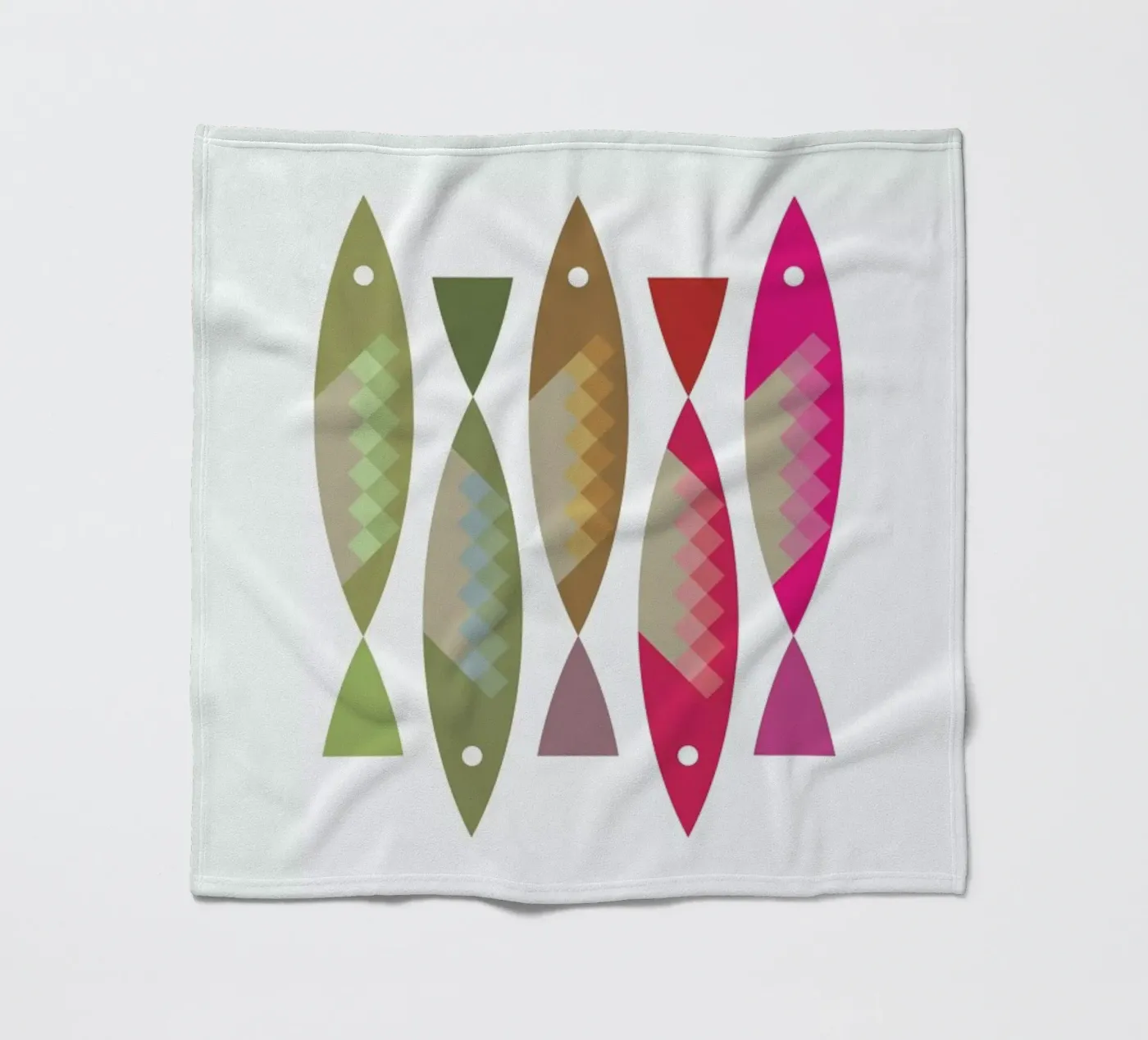 Fish 2 fleecedeken van Visual Philosophy