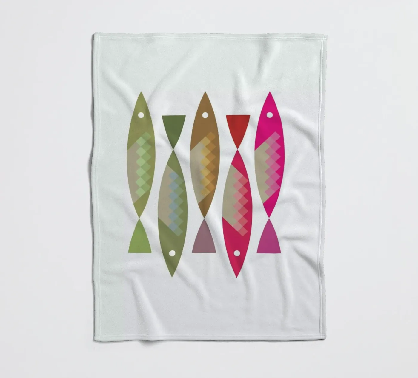 Fish 2 Fleecedecke von Visual Philosophy