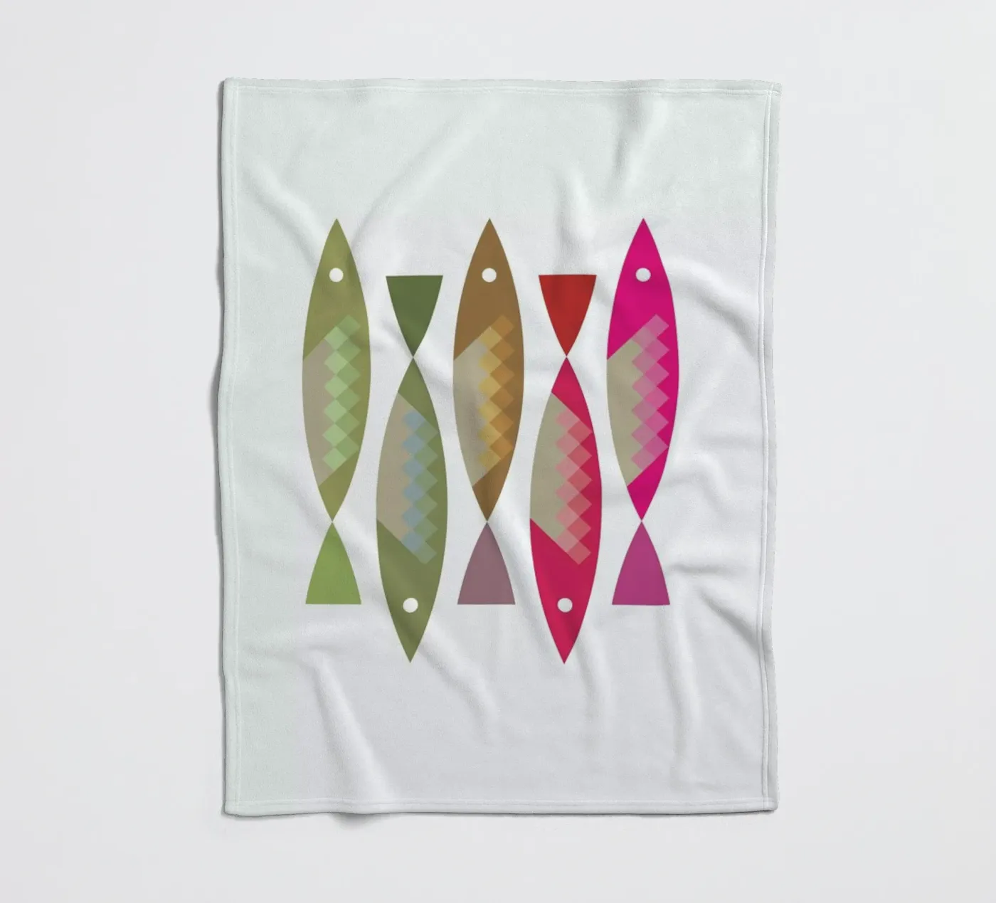 Fish 2 fleecedeken van Visual Philosophy